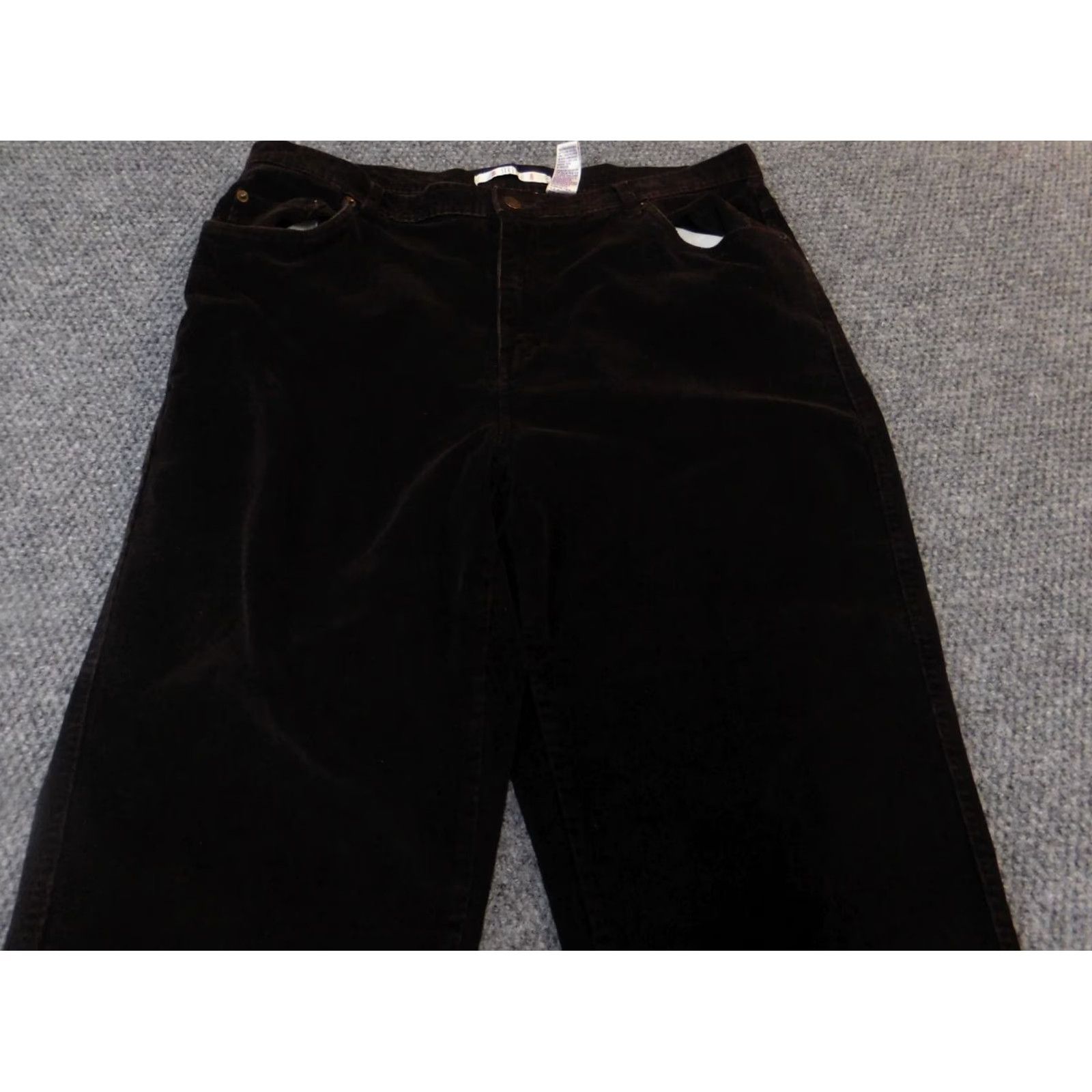 Bill Blass Bill Blass Womens Pants 18W Brown Corduroy Straight Stretch 28in Inseam Plus Size Chino Casual Business Womens Size 40" / US 18 - 6 Thumbnail