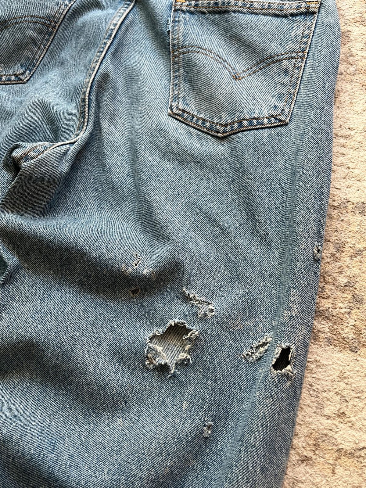 Levi's Levi’s 553 Sz W 34 L 34 Made in USA Rat Distressed Rare Size US 34 / EU 50 - 13 Thumbnail
