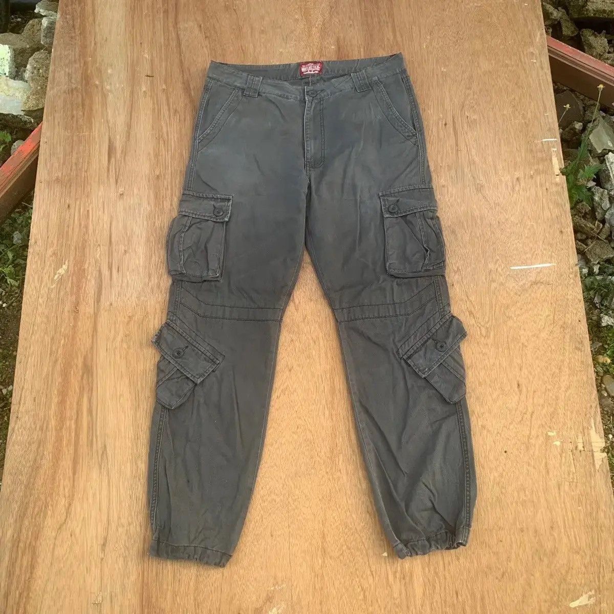 LAST DROP! DELETE TODAY🛒MULTIPOCKET MATCHSTICK FADED CARGO