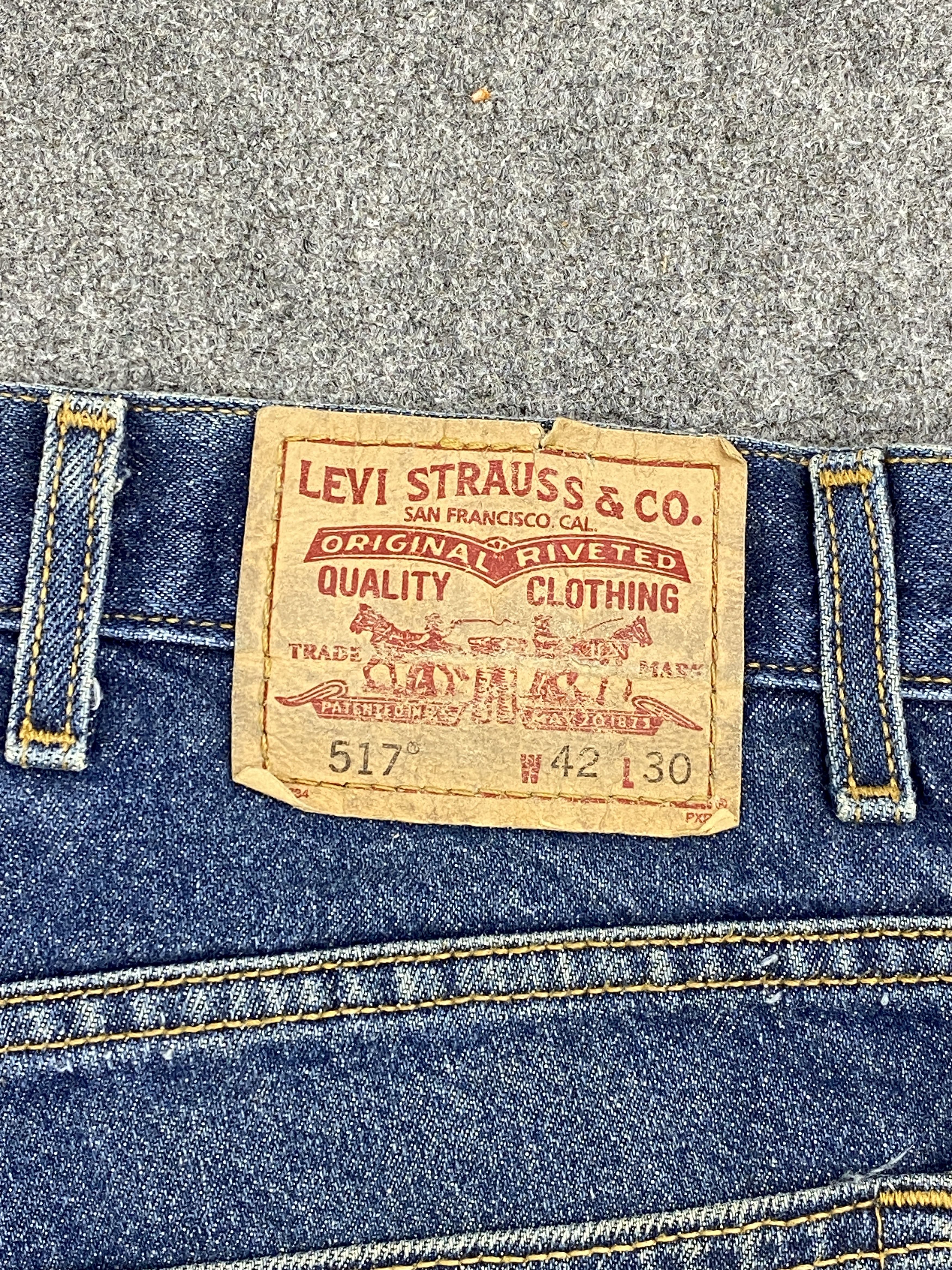 Levi's Distressed Vintage Levis 517 Flared Bootcut Denim DP2607 Size US 42 / EU 58 - 5 Thumbnail