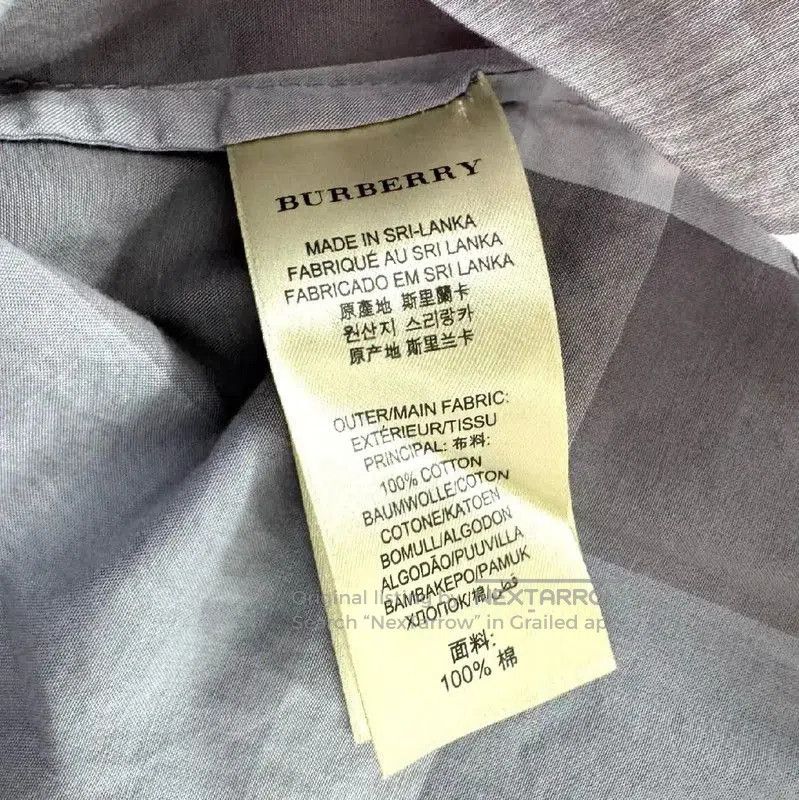 Burberry Burberry Gray Cotton Women's Shirt. Size S / US 4 / IT 40 - 6 Thumbnail