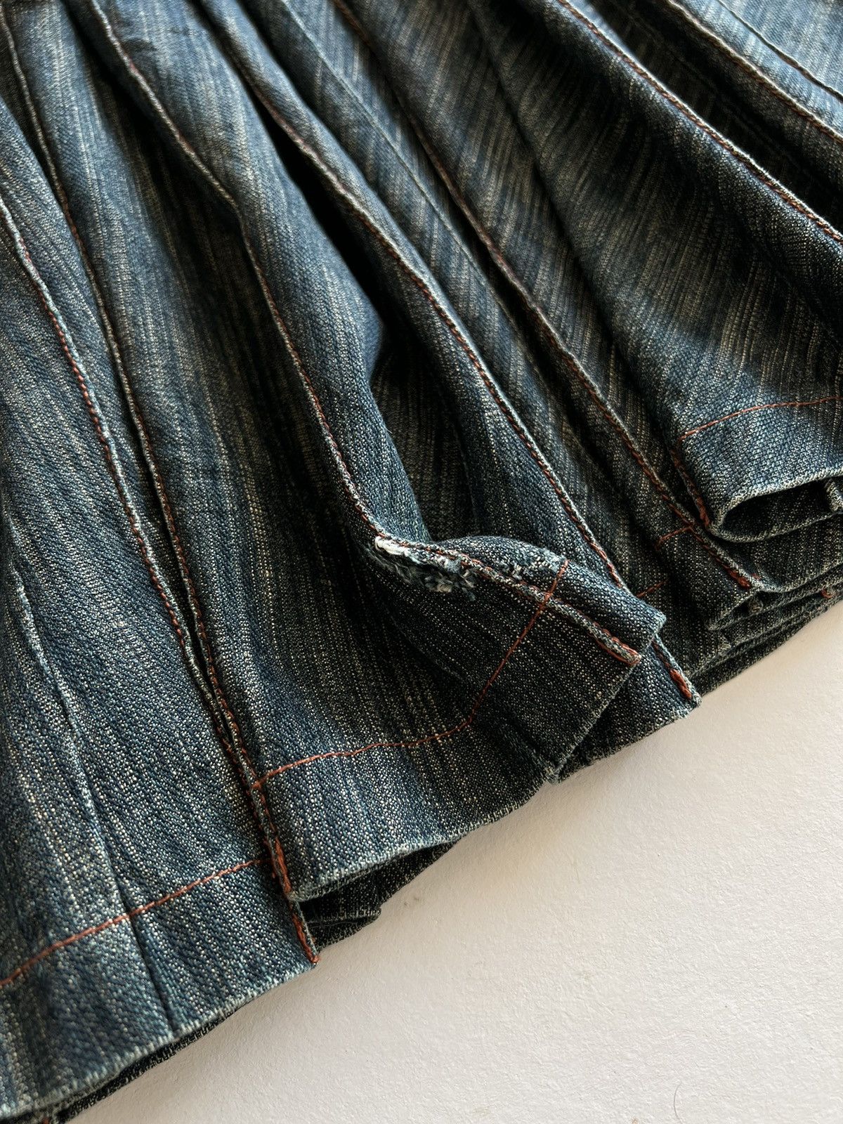 Jean Paul Gaultier × Vintage VINTAGE JEAN PAUL GAULTIER ASYMMETRIC DENIM SKIRT Size 30" / US 8 / IT 44 - 11 Thumbnail
