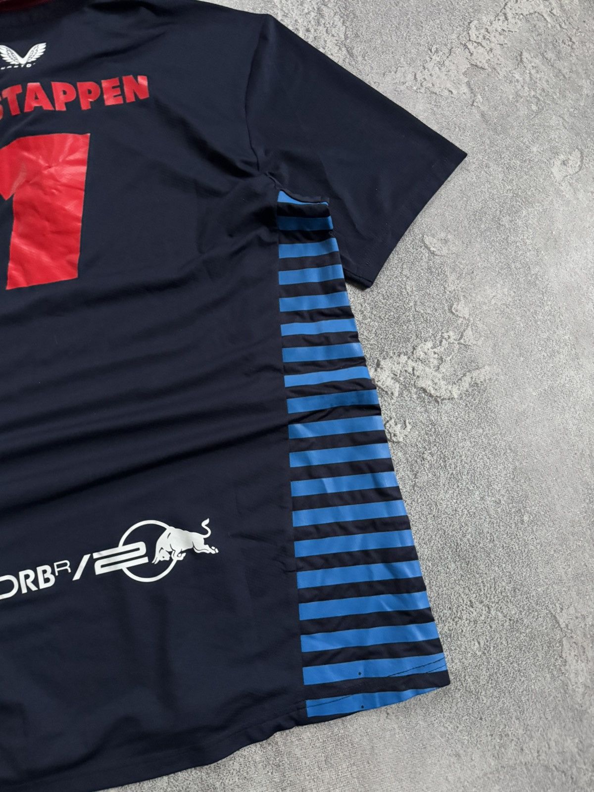 Formula 1 Max Verstappen Polo Tee Red Bull Castore Oracle racing F1 Size US L / EU 52-54 / 3 - 14 Thumbnail
