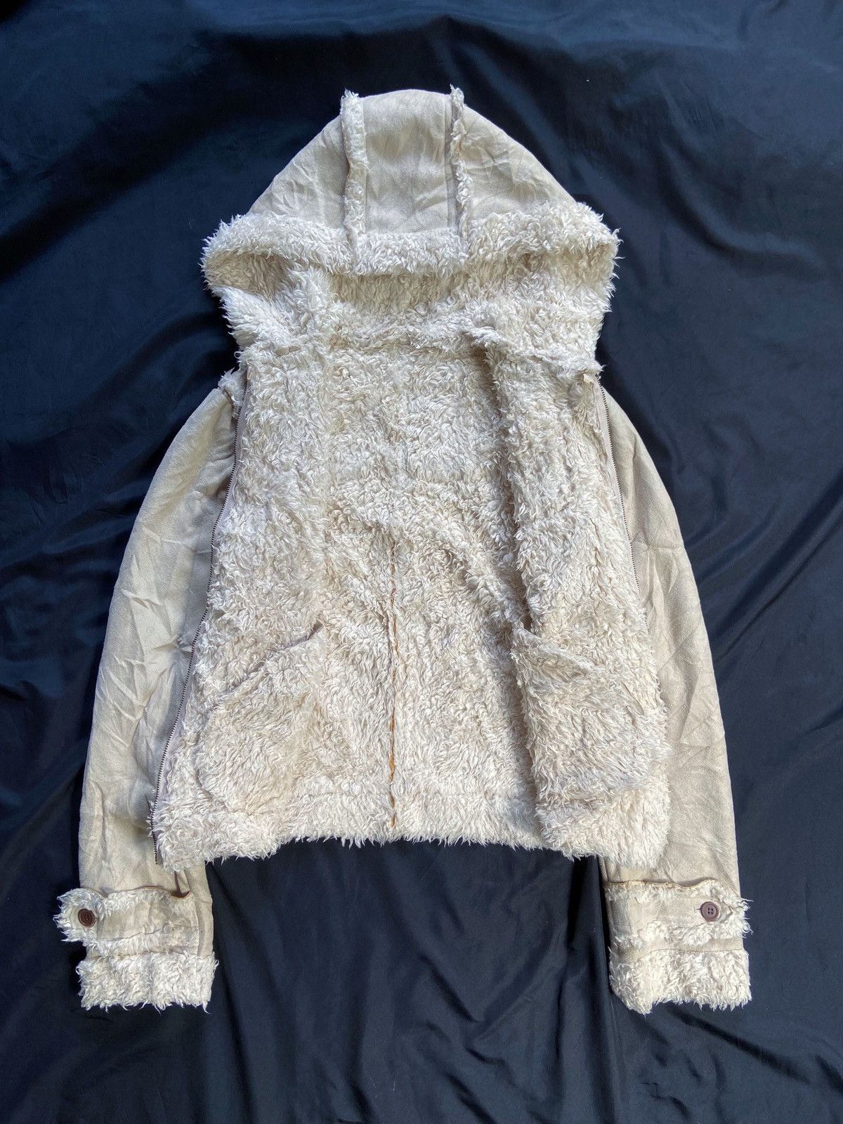 PPFM GRASS WATER FAUX FUR ZIP JACKET Size US XS / EU 42 / 0 - 10 Thumbnail