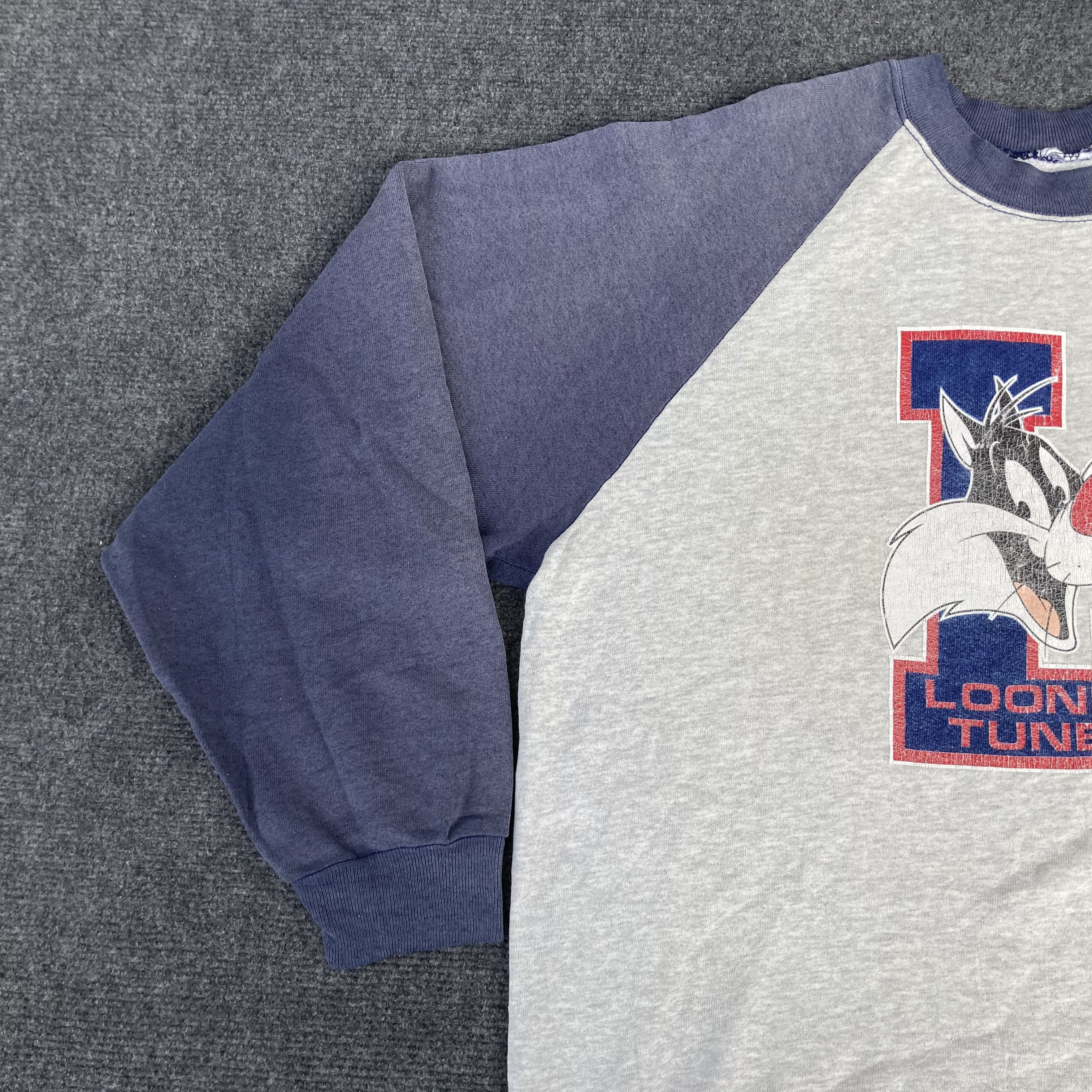 Cartoon Network Vtg Looney Tunes Cat Cartoon 90s Sweatshirt Size US L / EU 52-54 / 3 - 3 Thumbnail
