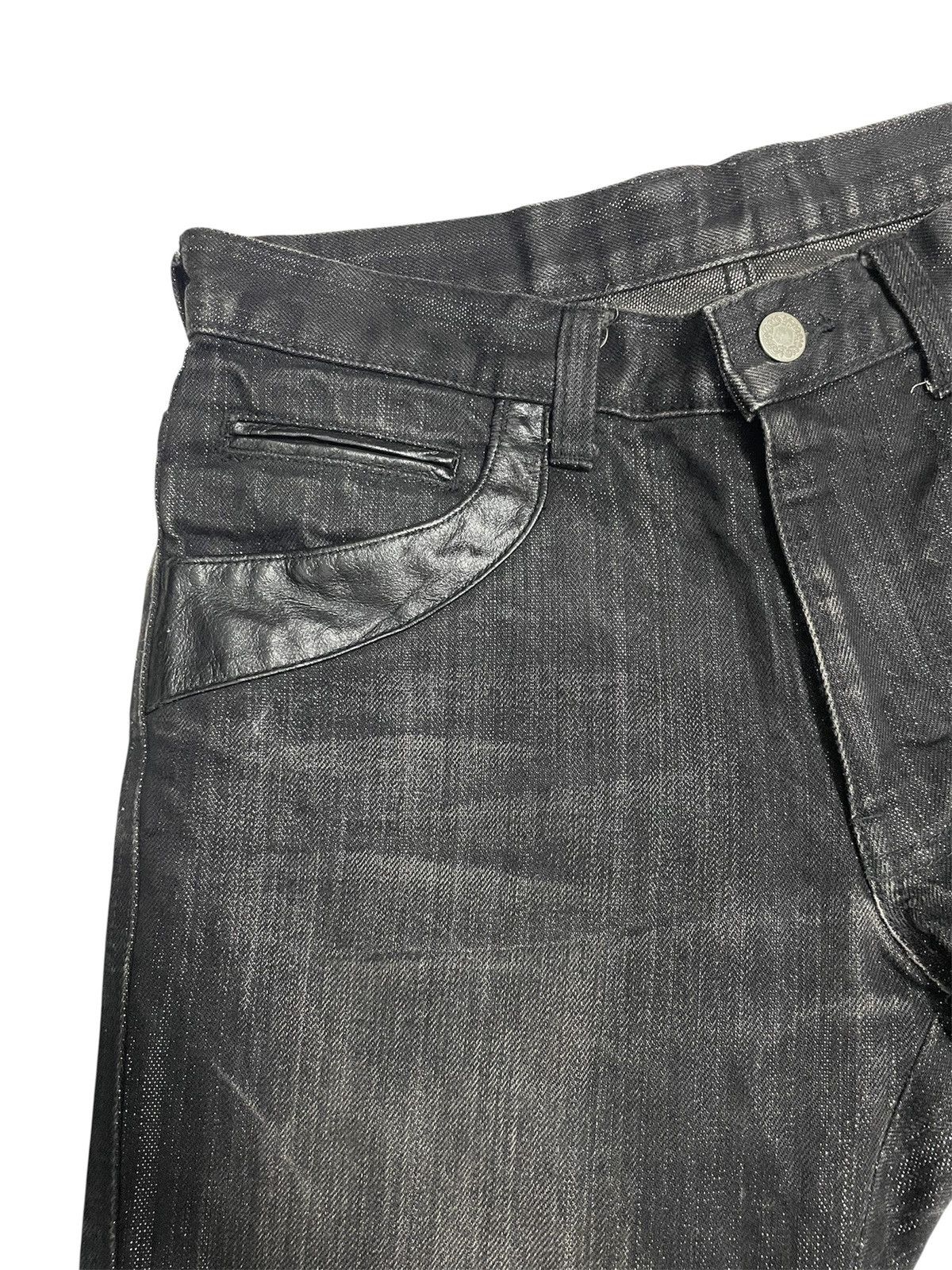 PPFM Comme Ca Japan Leather Pocket Jeans Size US 29 - 7 Thumbnail