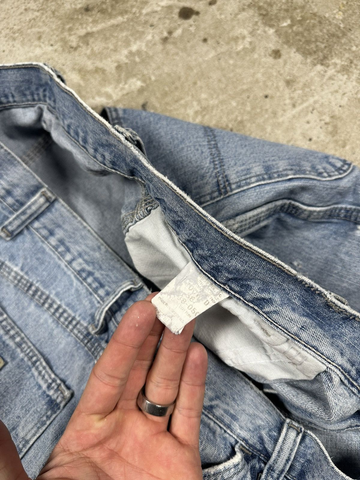 Wrangler Vintage 90s Wrangler Carpenter Distressed Denim Jeans Jorts Size US 36 / EU 52 - 10 Thumbnail