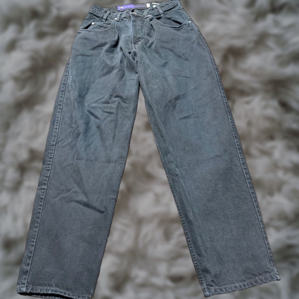 VTG Levi's Silvertab Jeans Mens 32X32 Black Denim Pants 90s Y2K Levi's Silvertab 5-Pocket Straight Baggy
