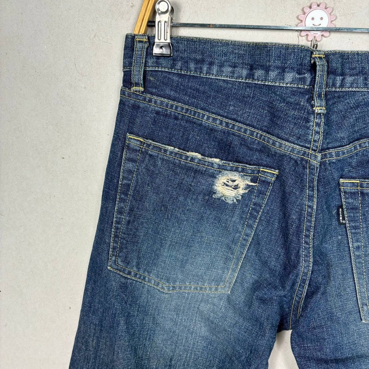 Beams Plus BEAMS Distressed Selvedge Denim Jeans Made in Japan Size US 32 / EU 48 - 7 Thumbnail