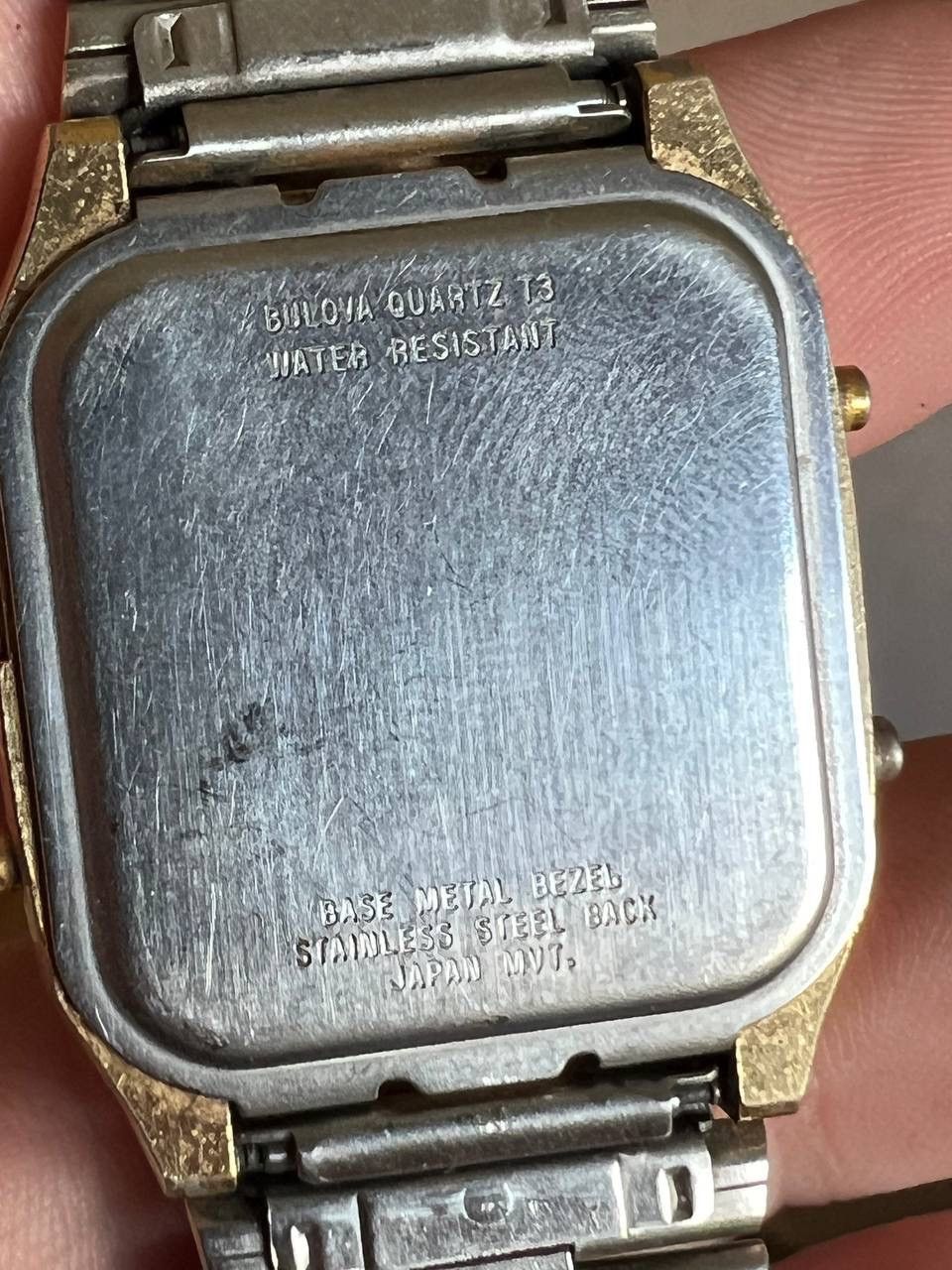 Bulova 90s Vintage BULOVA Watch Japan watches Futuristic Bracelet Size ONE SIZE - 5 Thumbnail