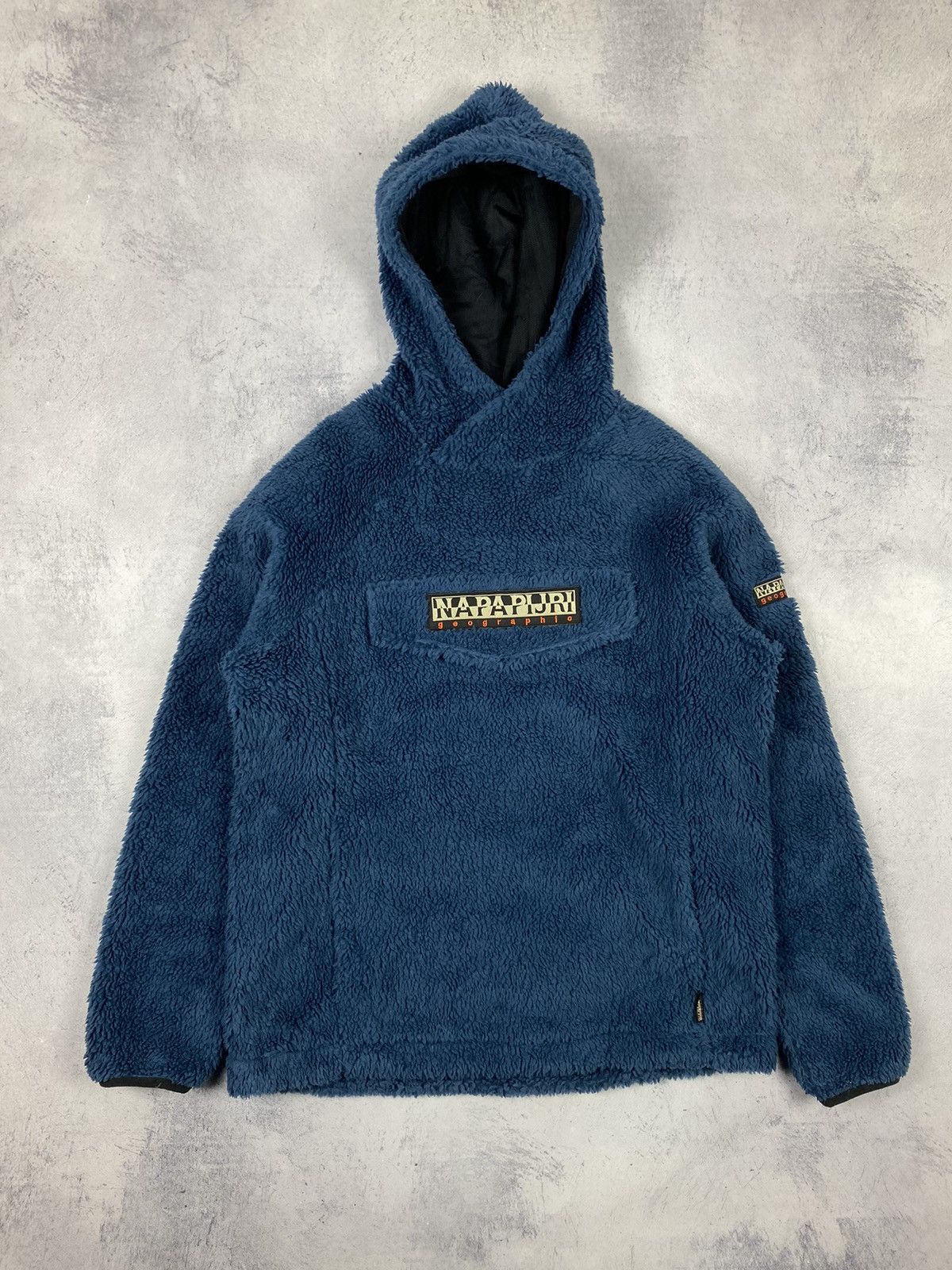 Napapijri Napapijri Patch Curly Sherpa Synchilla Fleece Hoodie Anorak Size US XS / EU 42 / 0 - 2 Thumbnail