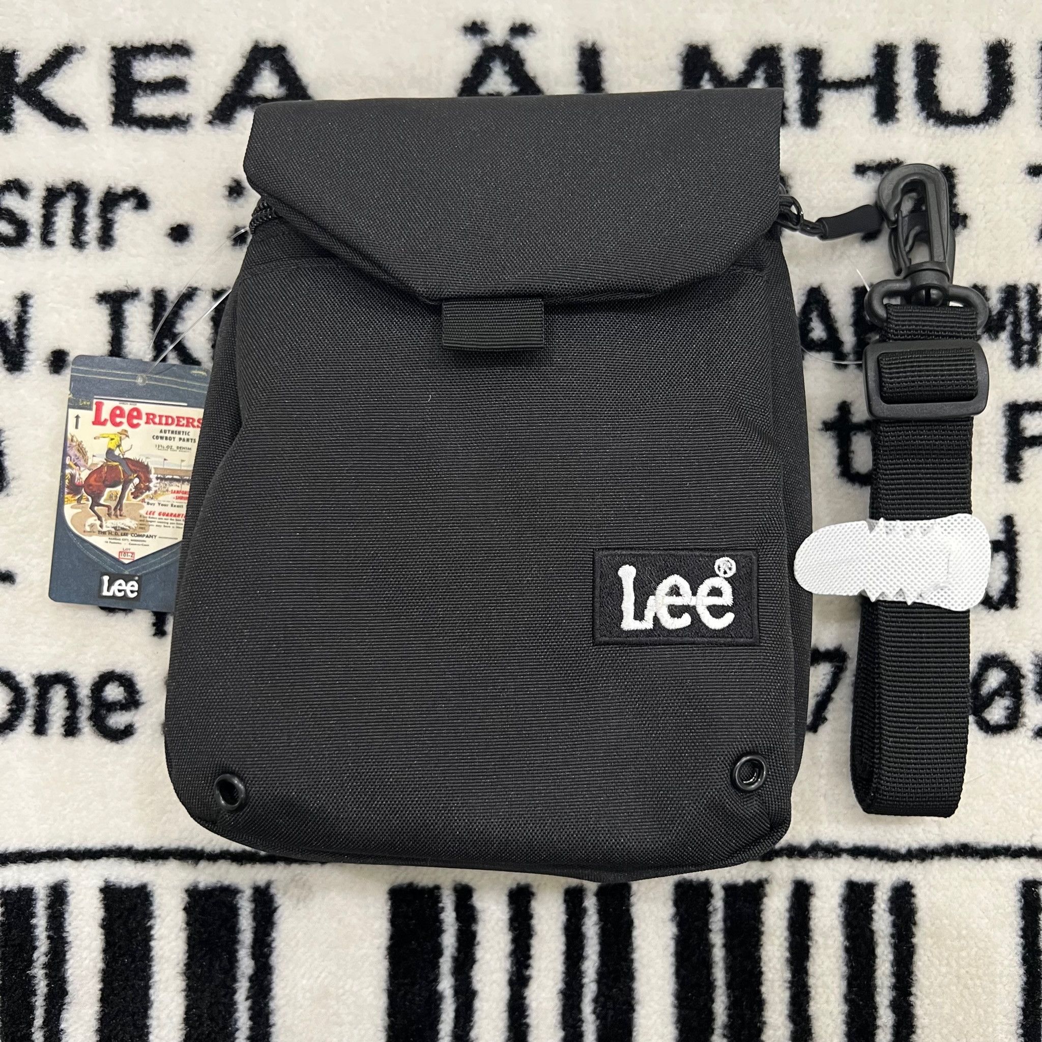 Lee Japan Exclusive LEE Black Box Logo Mini Sling Sidekick Bag Grailed