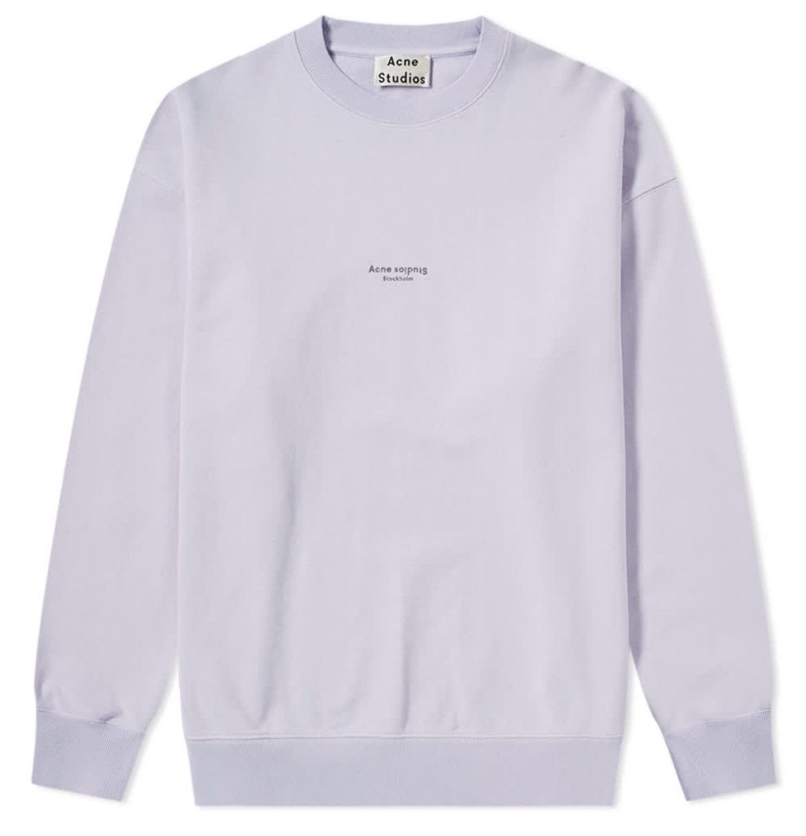 image of Acne Studios Light Sweatshirt In Purple White in Light Purple, Men's (Size XL)