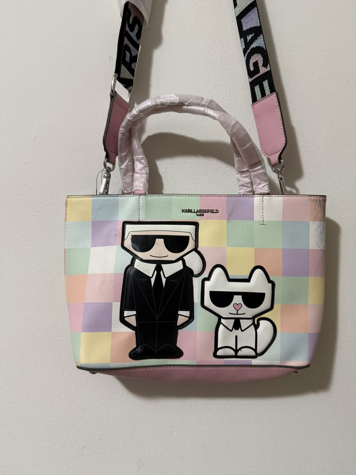 Karl Lagerfeld Karl Lagerfeld Paris Blush Combo Straps Tote Maybelle bag Size ONE SIZE - 1 Thumbnail
