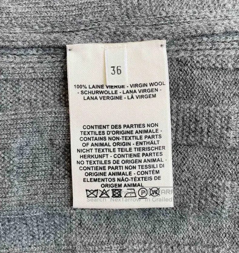 Hermes Hermes Gray knitted cardigan, 100% pure wool Size XS / US 0-2 / IT 36-38 - 6 Thumbnail