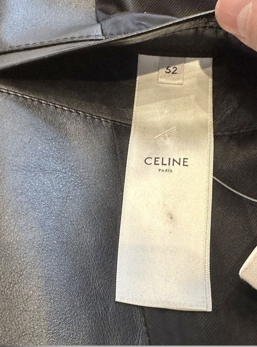 Celine Celine SS19 Hedi Slimane Two-Tone Biker Leather Jacket Size US L / EU 52-54 / 3 - 9 Thumbnail