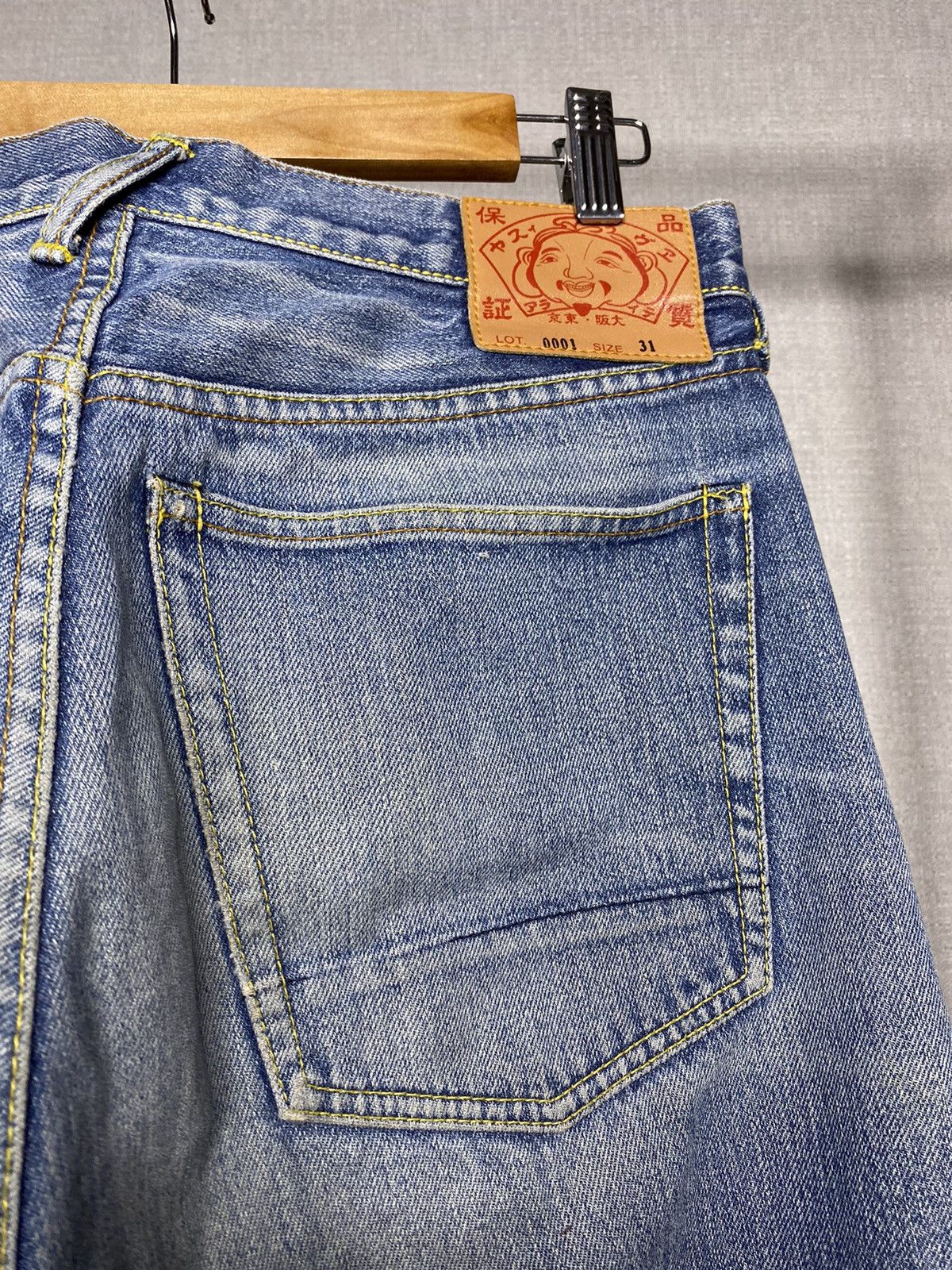 Evisu × Japanese Brand × Vintage Evisu Vintage Seagull Selvage Jeans 90s Size 31 Blue Size US 31 - 7 Thumbnail