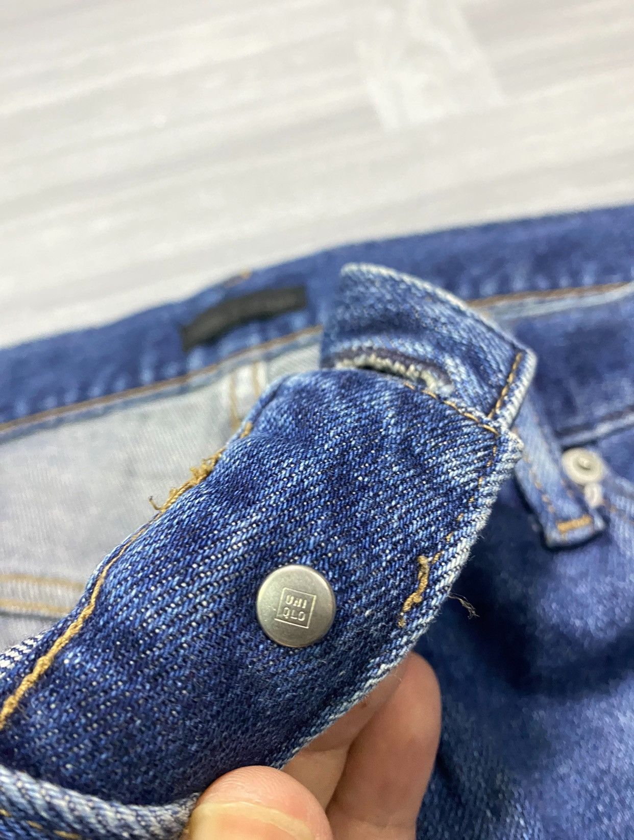 Uniqlo Uniqlo Blue Denim Men’s Straight Fit Jeans Size US 38 / EU 54 - 9 Thumbnail