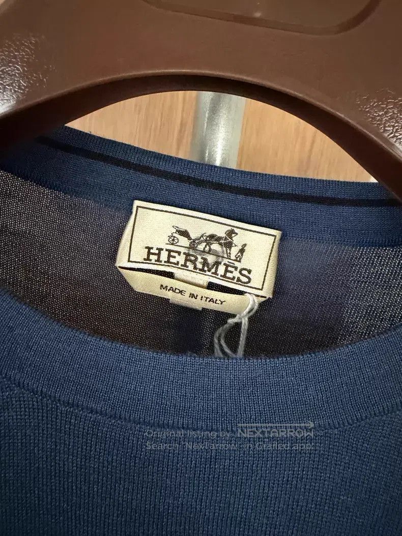 Hermes Hermes Lightweight knitted sweater Size US XL / EU 56 / 4 - 3 Thumbnail