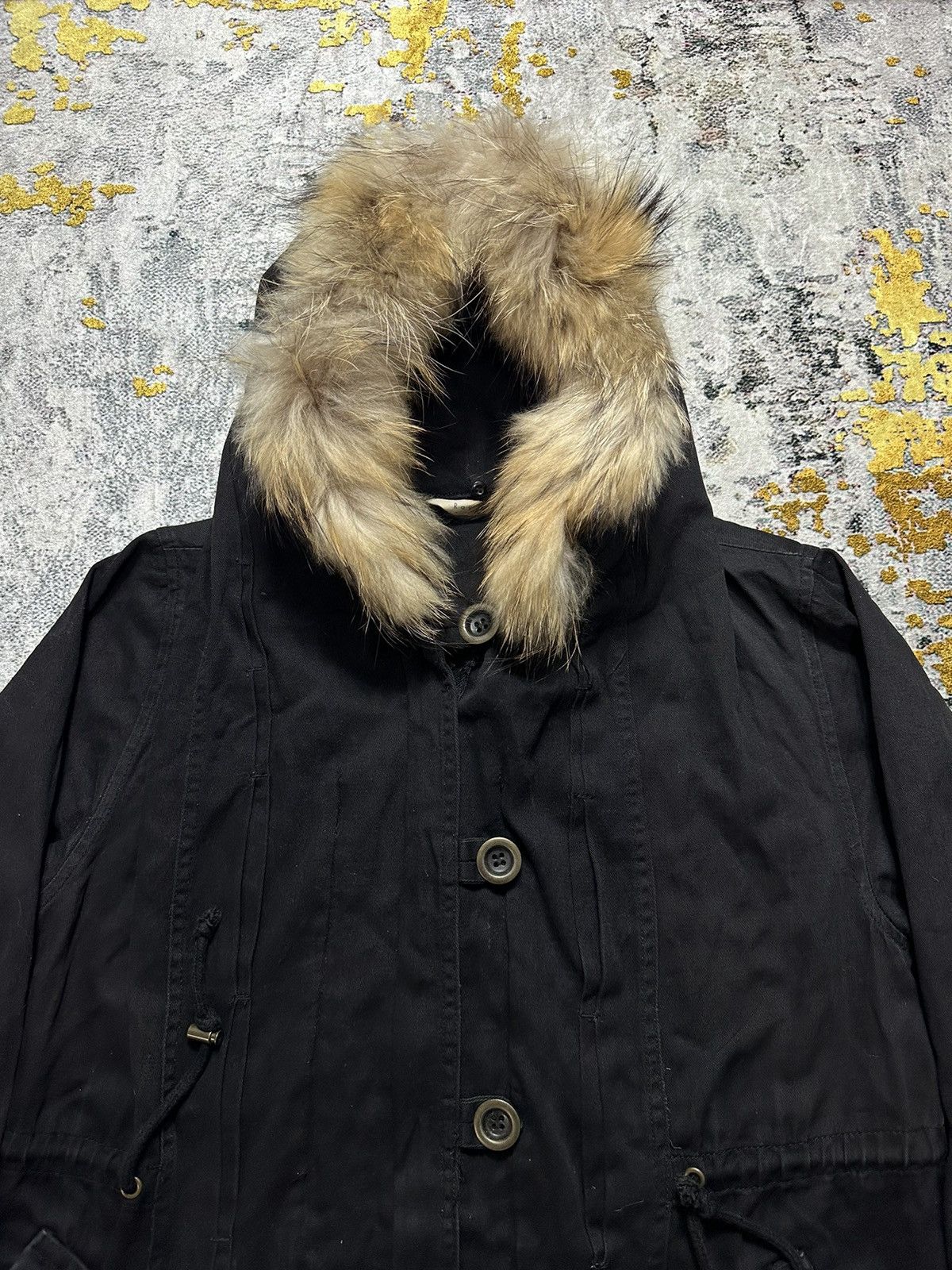Beauty Beast BEE CHARMER FUR JACKET HOODIE IFSIXWASNINE GOA STYLE Size US L / EU 52-54 / 3 - 4 Thumbnail