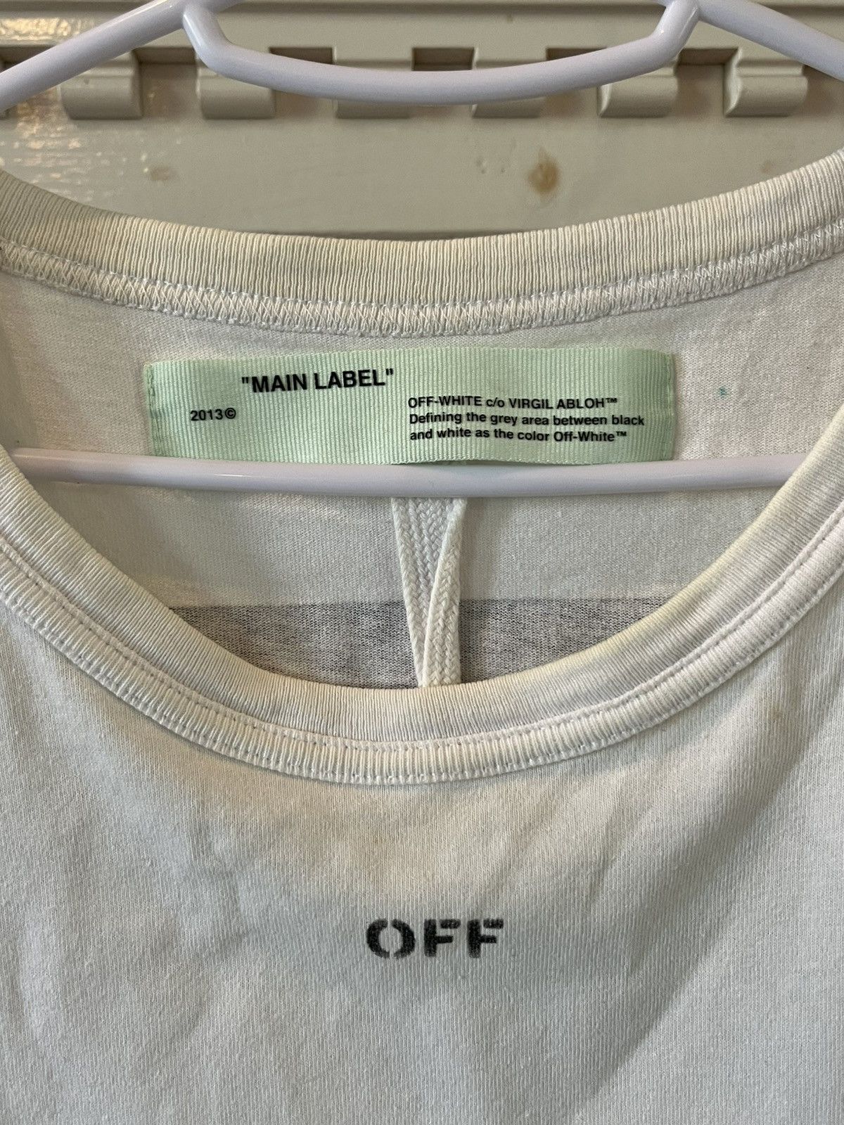 Off-White Off-White classic white T-shirt w graphic back Size US M / EU 48-50 / 2 - 3 Thumbnail