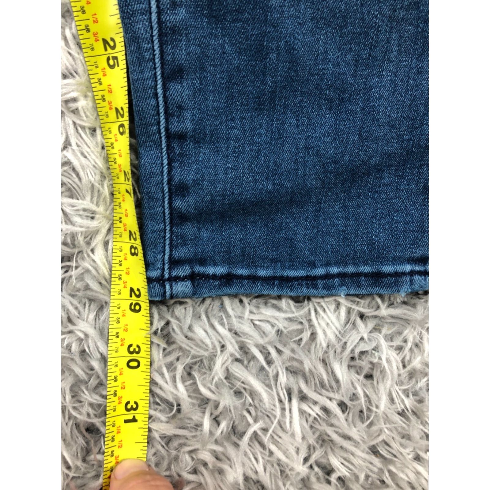 Vintage Rock & Republic Kashmiere Skinny Jeans Womens Medium Blue Size 12 Regular Waist 32 Inseam 30 Denim Jeans Size 34" / US 12 / IT 48 - 3 Thumbnail