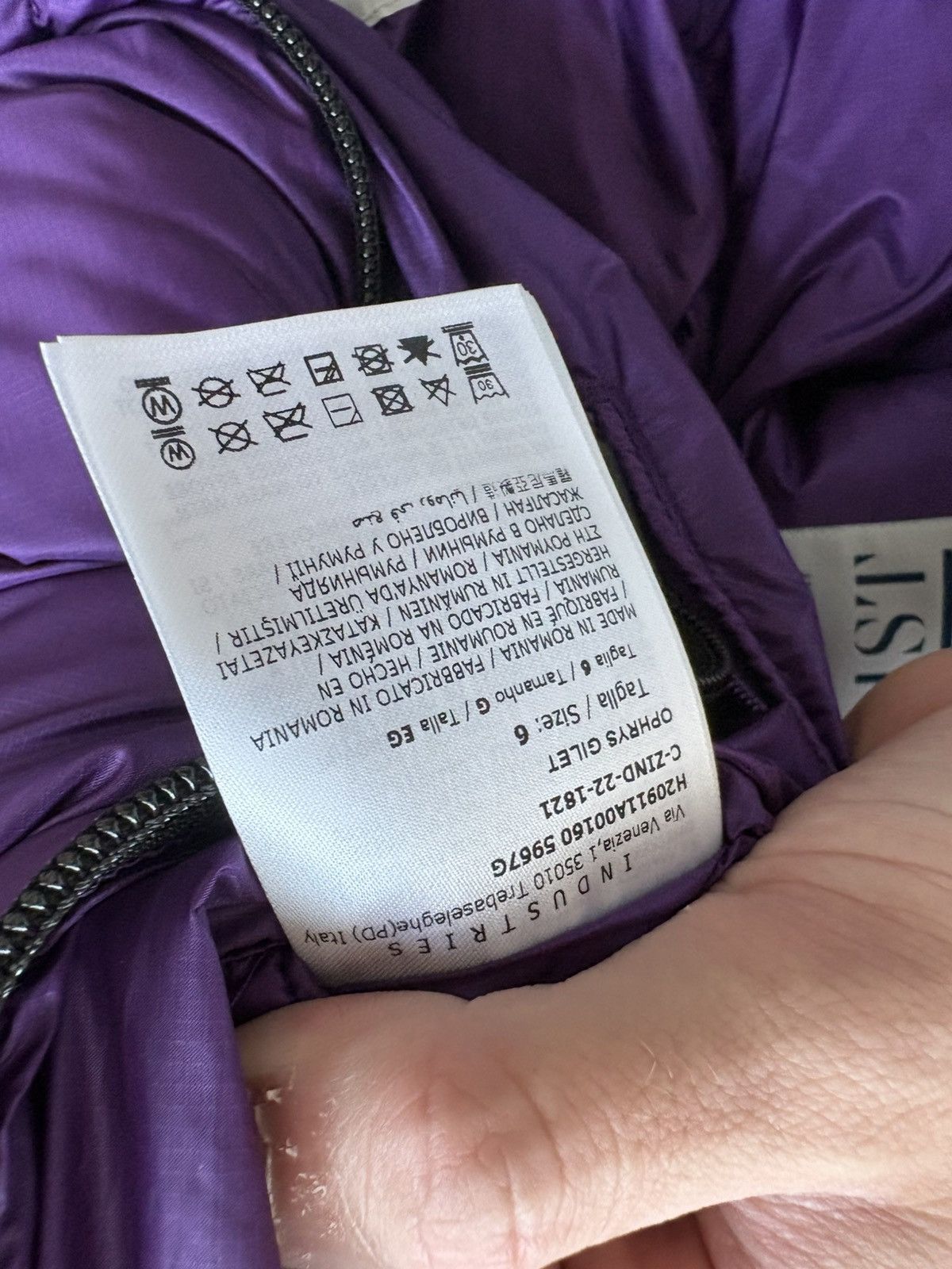 Moncler Moncler Purple Ophrys Vest Size US XL / EU 56 / 4 - 9 Thumbnail