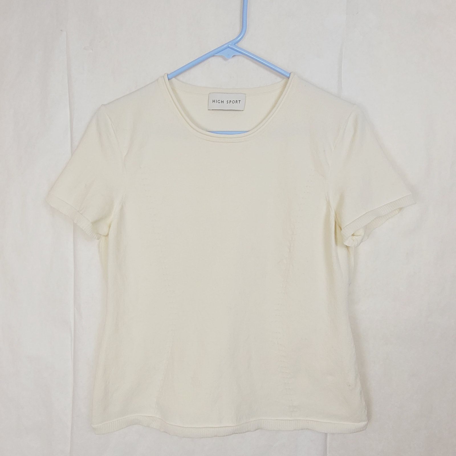 Other High Sport Nat ivory cotton blend jacquard knit top size L Size L / US 10 / IT 46 - 1 Thumbnail