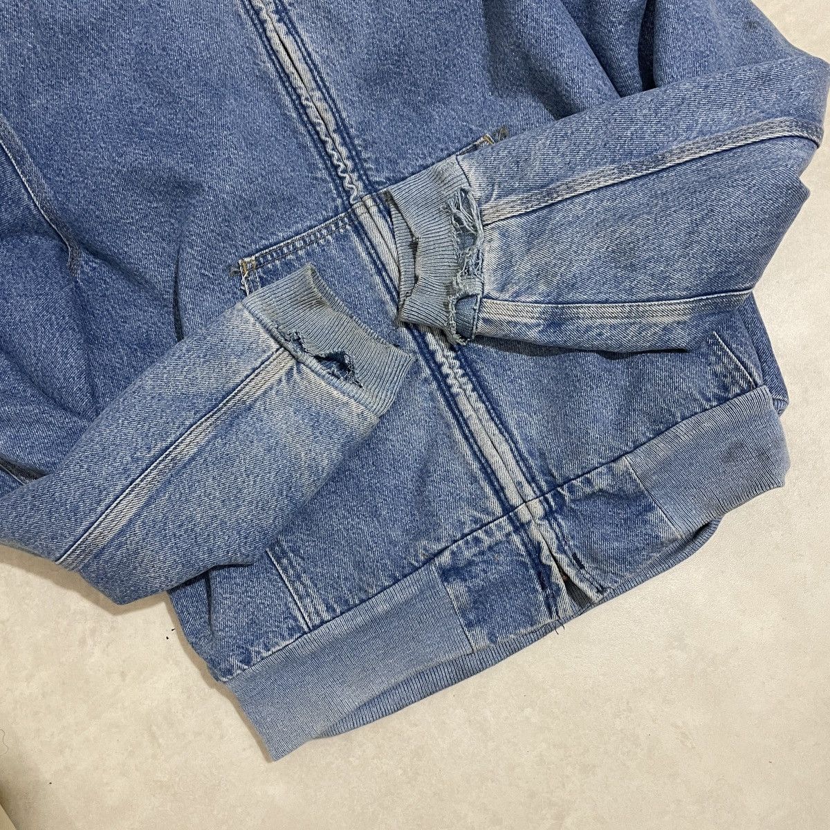 Carhartt Vintage Carhartt J08DST sandstone Denim active Jacket Size US M / EU 48-50 / 2 - 7 Thumbnail