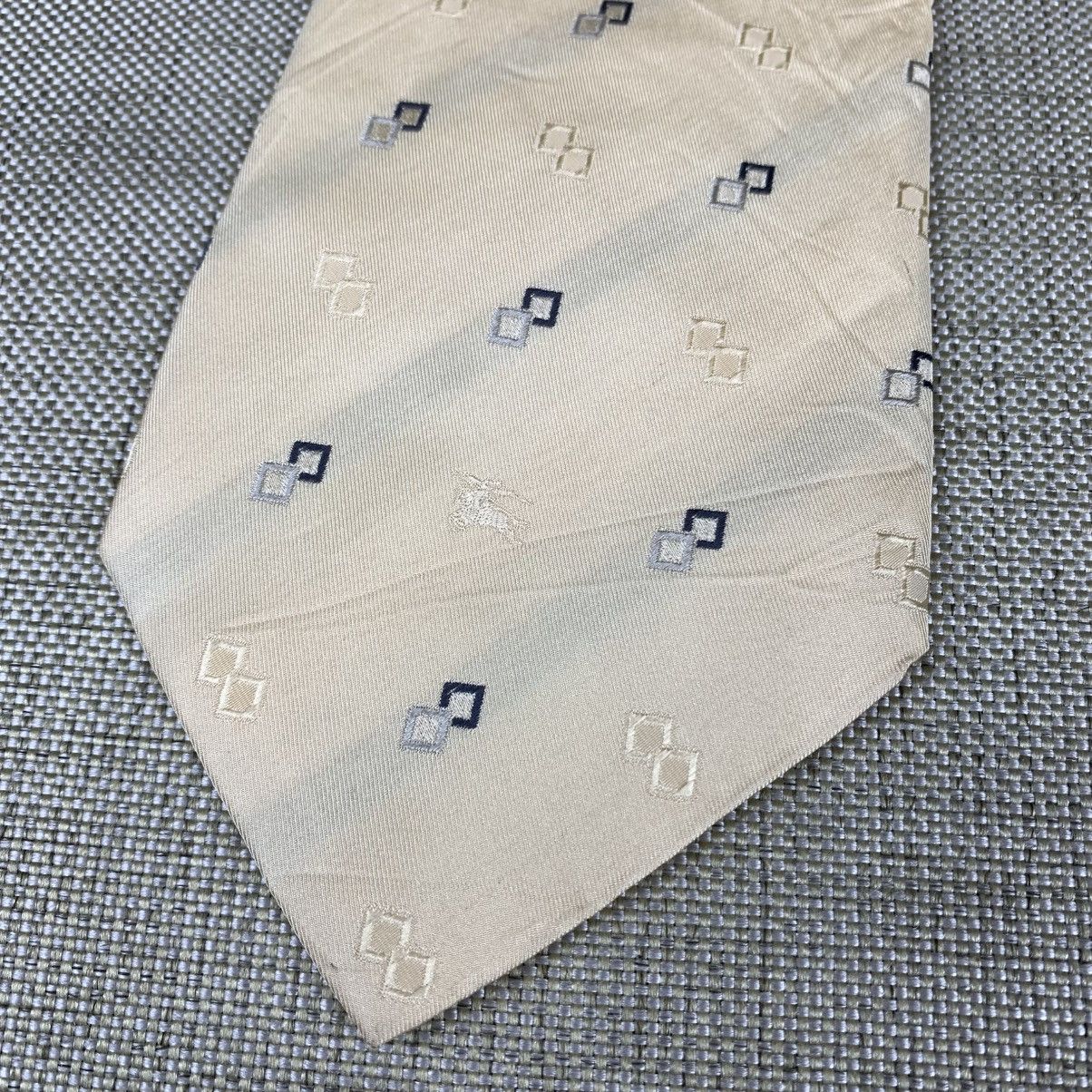 Burberry Burberry Soft Gold Silk Tie Caravatte Size ONE SIZE - 2 Thumbnail