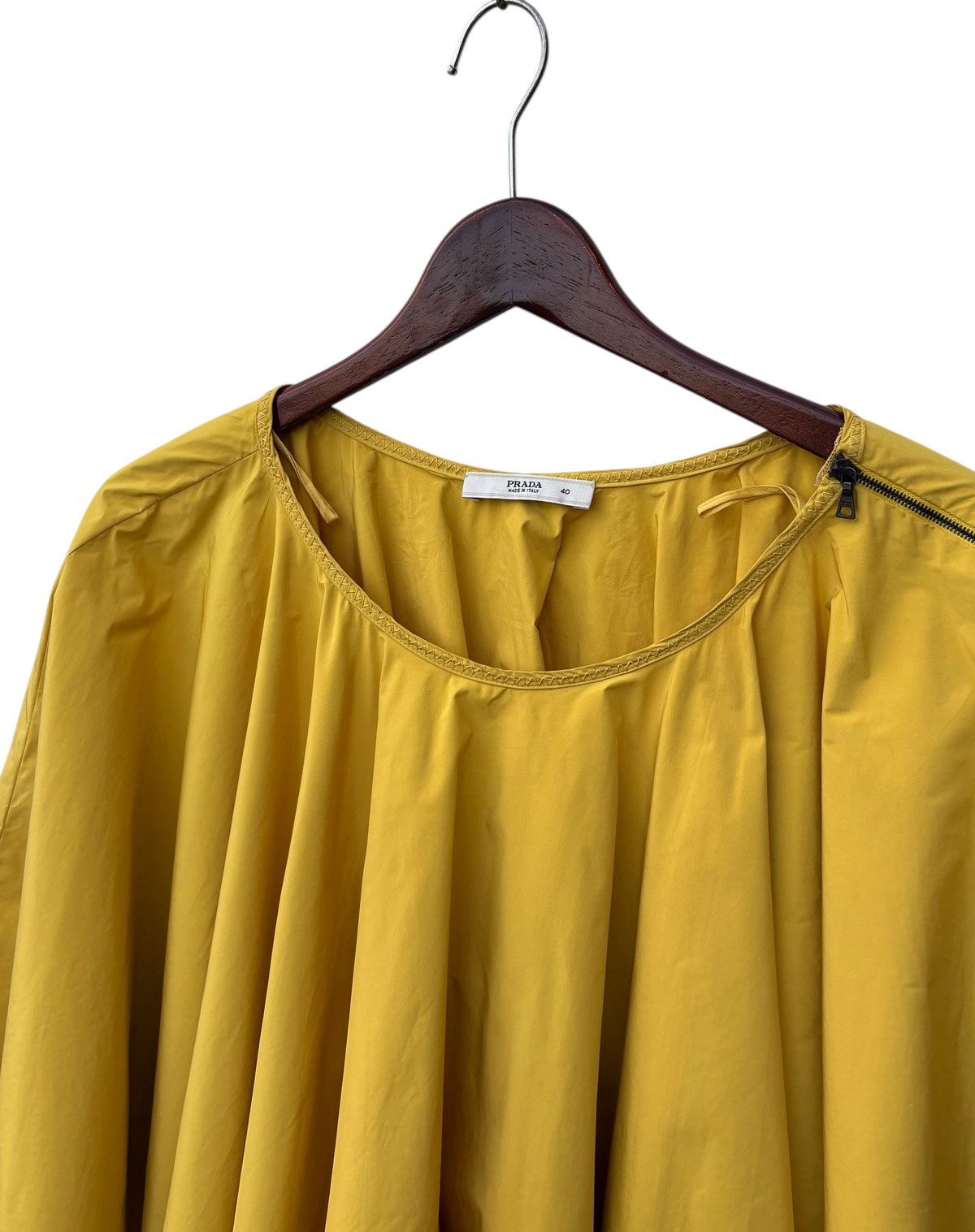Prada Prada Archive Yellow Draped Cape Top Size S / US 4 / IT 40 - 4 Thumbnail