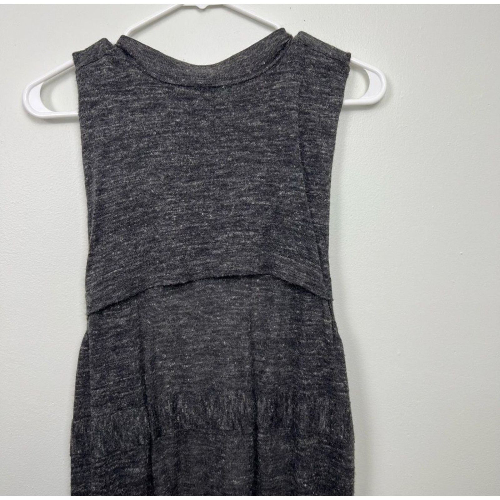Free People Free People Womens Open Cardigan Duster Sleeveless Linen S Size S / US 4 / IT 40 - 5 Thumbnail