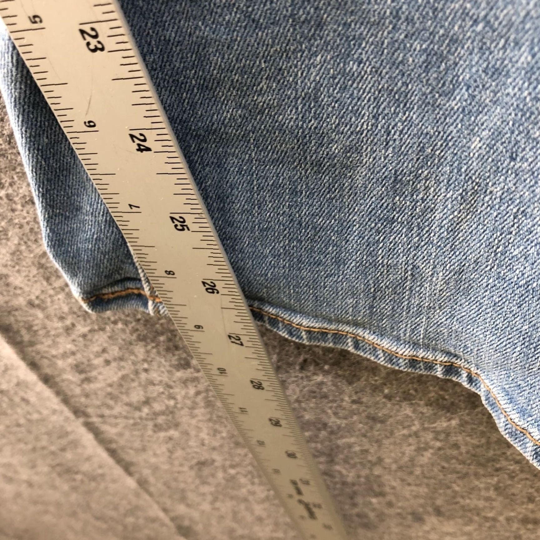 Old Navy Old Navy Jeans Womens Plus Size 26P High Rise Straight Light Wash Blue Denim 5-Pocket Stretch Short Inseam 27in Size 26" / US 2 / IT 38 - 7 Thumbnail