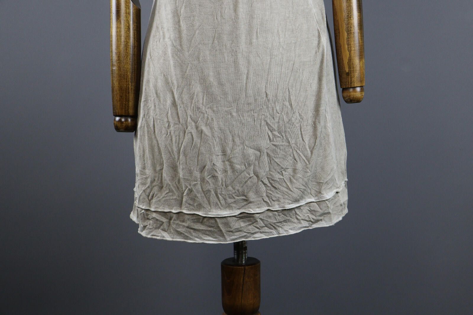 Bottega Veneta Bottega by Elisa Cavaletti Grey Tunic Knee Dress Size L Size L / US 10 / IT 46 - 8 Thumbnail