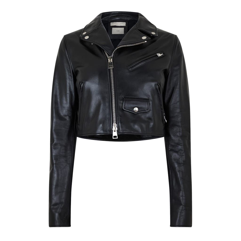 Bottega Veneta Bottega Veneta Biker Regular Fit Jacket in Black Size M / US 6-8 / IT 42-44 - 2 Thumbnail