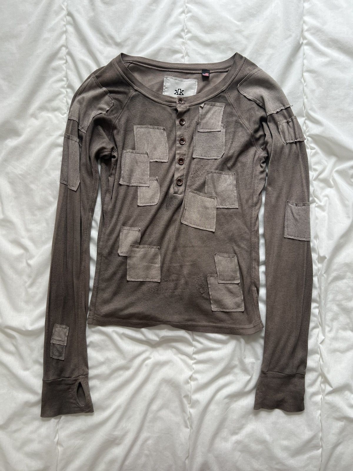 K-Two Studios K-Two Studios Patchwork Longsleeve Henley “Ink” Size US S / EU 44-46 / 1 - 1 Thumbnail