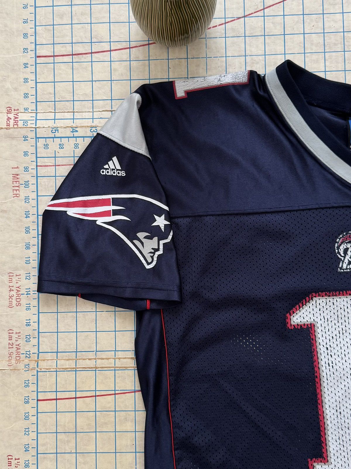 Adidas Vintage Adidas Team New England Patriots Drew Bledsoe Jersey Size US L / EU 52-54 / 3 - 5 Thumbnail