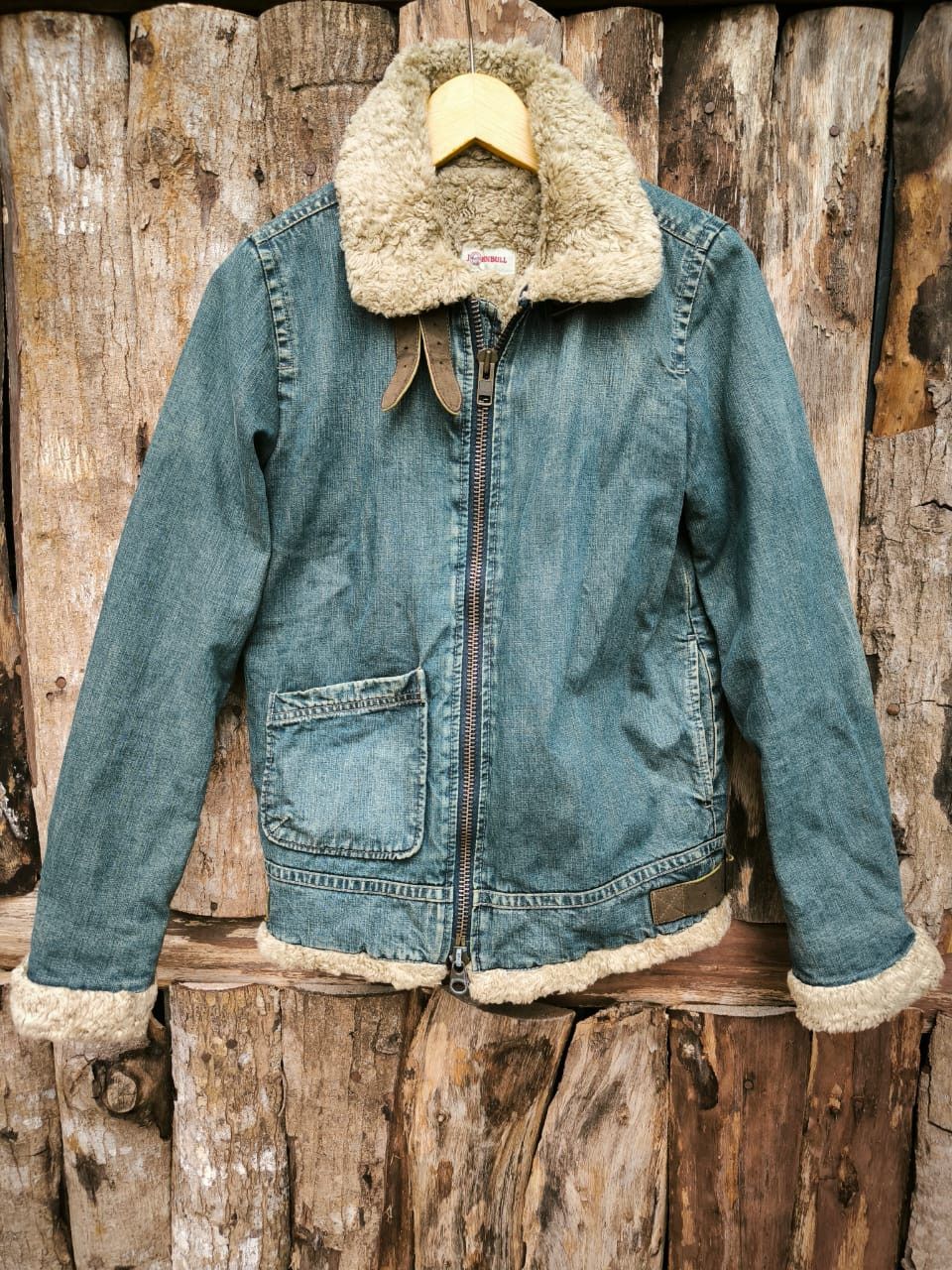 Johnbull Vintage John Bull Kojima Japan Distress Denim jacket Fur Size US M / EU 48-50 / 2 - 1 Thumbnail