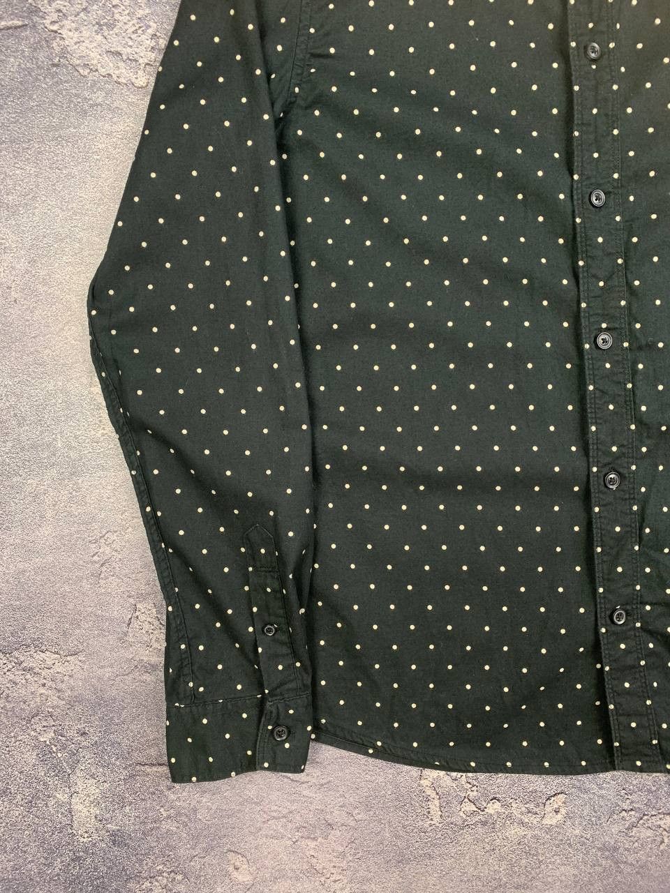 Allsaints AllSaints Button Up Shirt Black Polka Dot Long Sleeve Size US M / EU 48-50 / 2 - 4 Thumbnail