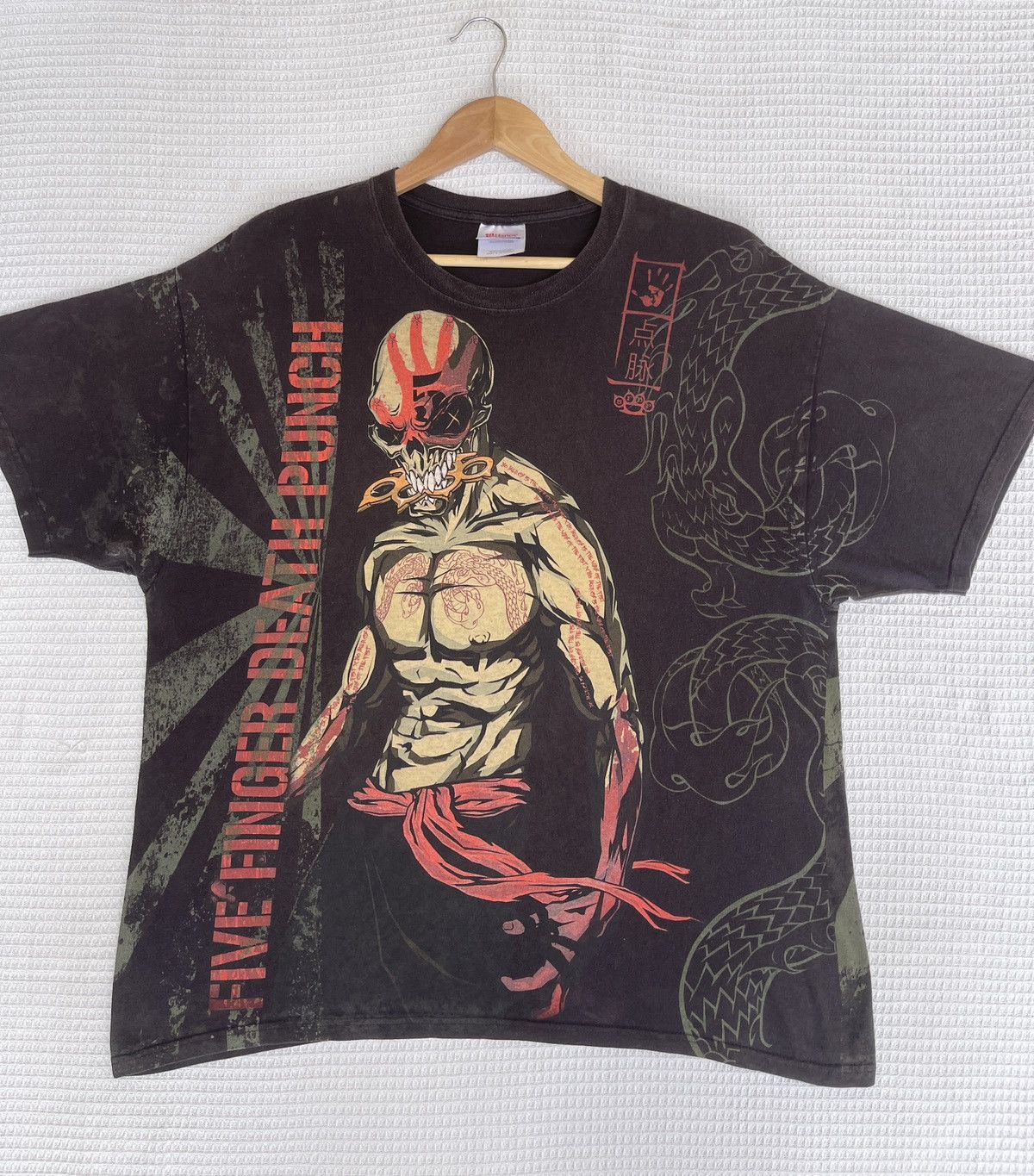 Band Tees Last Drop🔥Rare🔥Five Finger Death Punch Essential Aop T-Shirt Size US XL / EU 56 / 4 - 10 Thumbnail