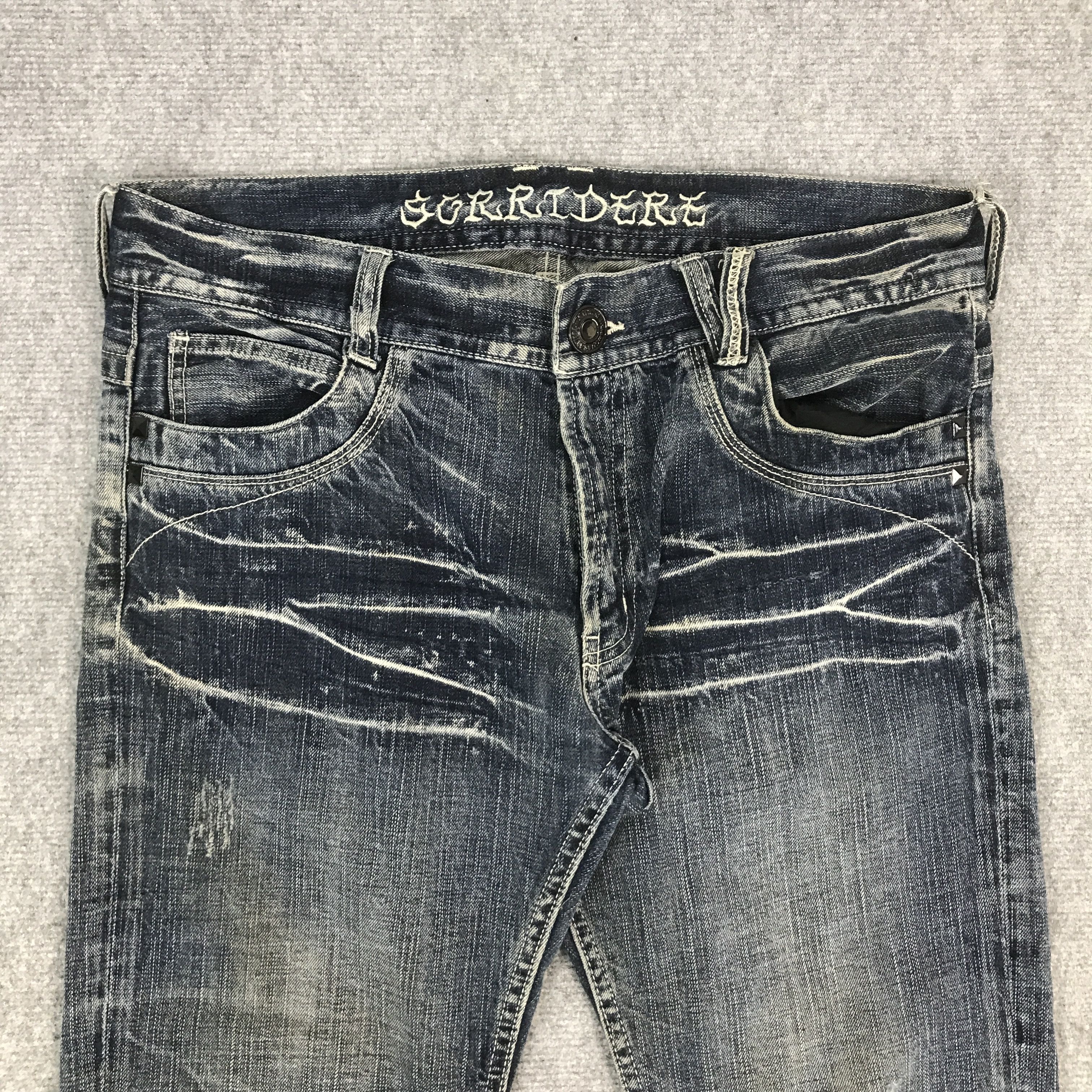 Japanese Brand FLARE JAPAN SORRIDERE DISTRESSED PANTS Size US 36 / EU 52 - 2 Thumbnail