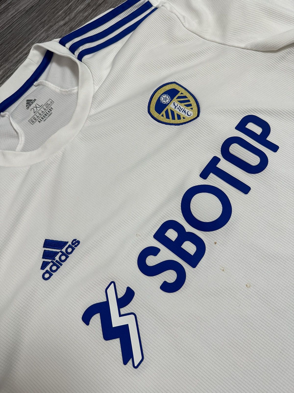 Adidas Adidas Leeds United 2020-2021 Home Football Jersey shirt Size US XXL / EU 58 / 5 - 3 Thumbnail