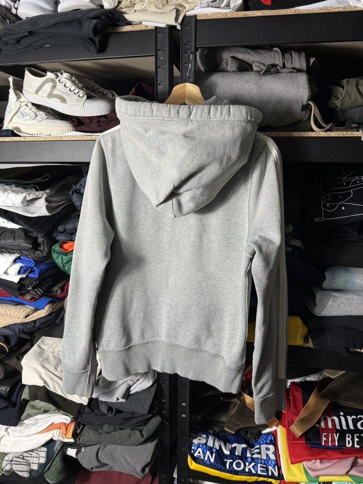 Abercrombie & Fitch Vintage Abercrombie & Fitch Distressed Zip Hoodie Y2K Grey Size US S / EU 44-46 / 1 - 14 Thumbnail