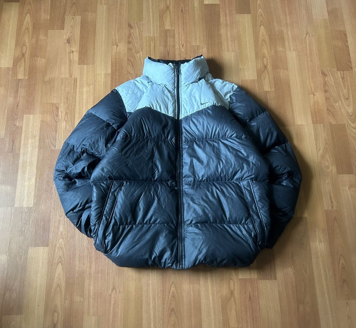ジャケット・アウター [EuroVintage]90s 2tone down jacket vintage】90s 2tone down jacket