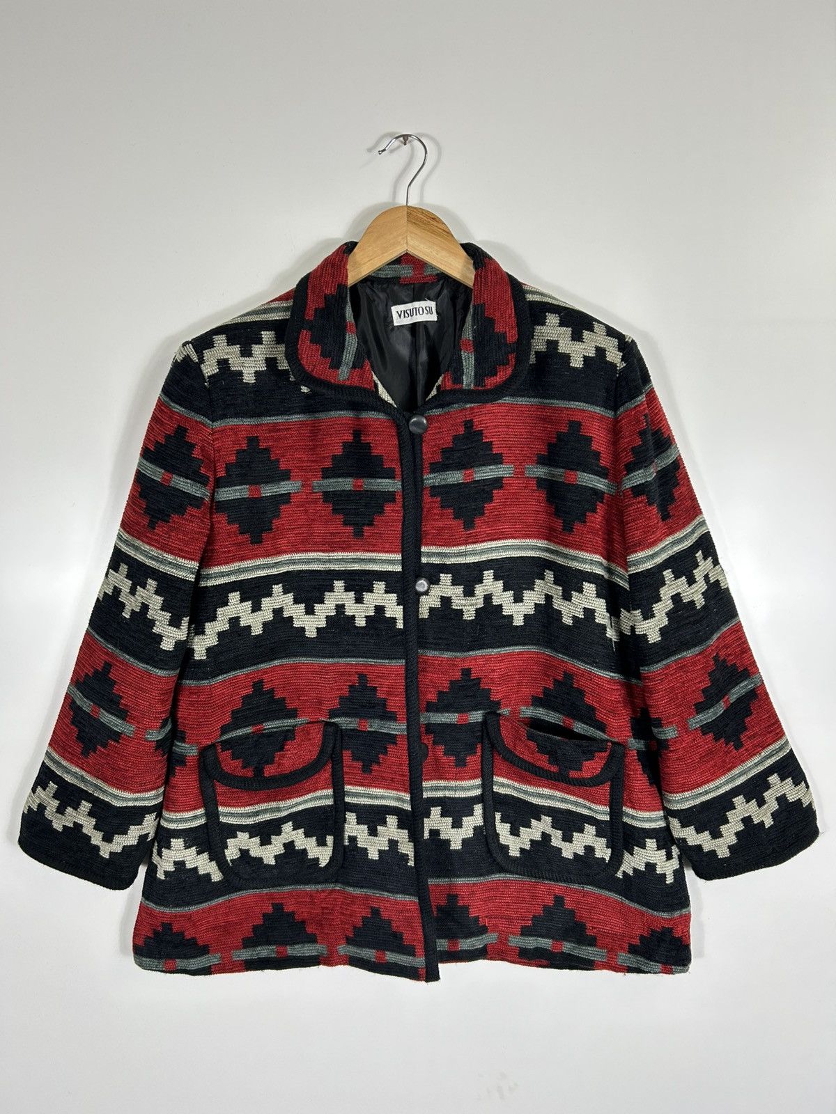 Japanese Brand × Native × Vintage ⚡️Vintage Visuto Su Southwestern Button Jacket Size L / US 10 / IT 46 - 1 Thumbnail