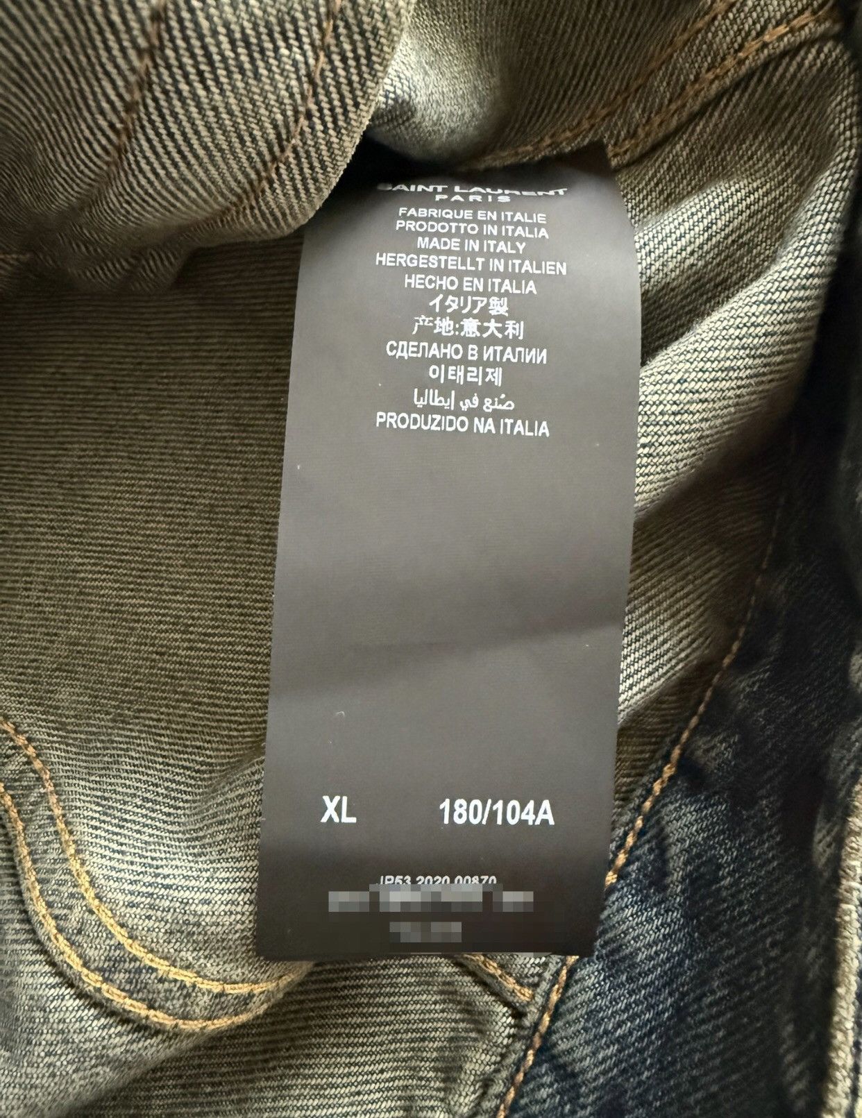 Saint Laurent Paris × Yves Saint Laurent Saint Laurent washed light blue denim jacket2412-Nextarrow Size US XL / EU 56 / 4 - 8 Thumbnail