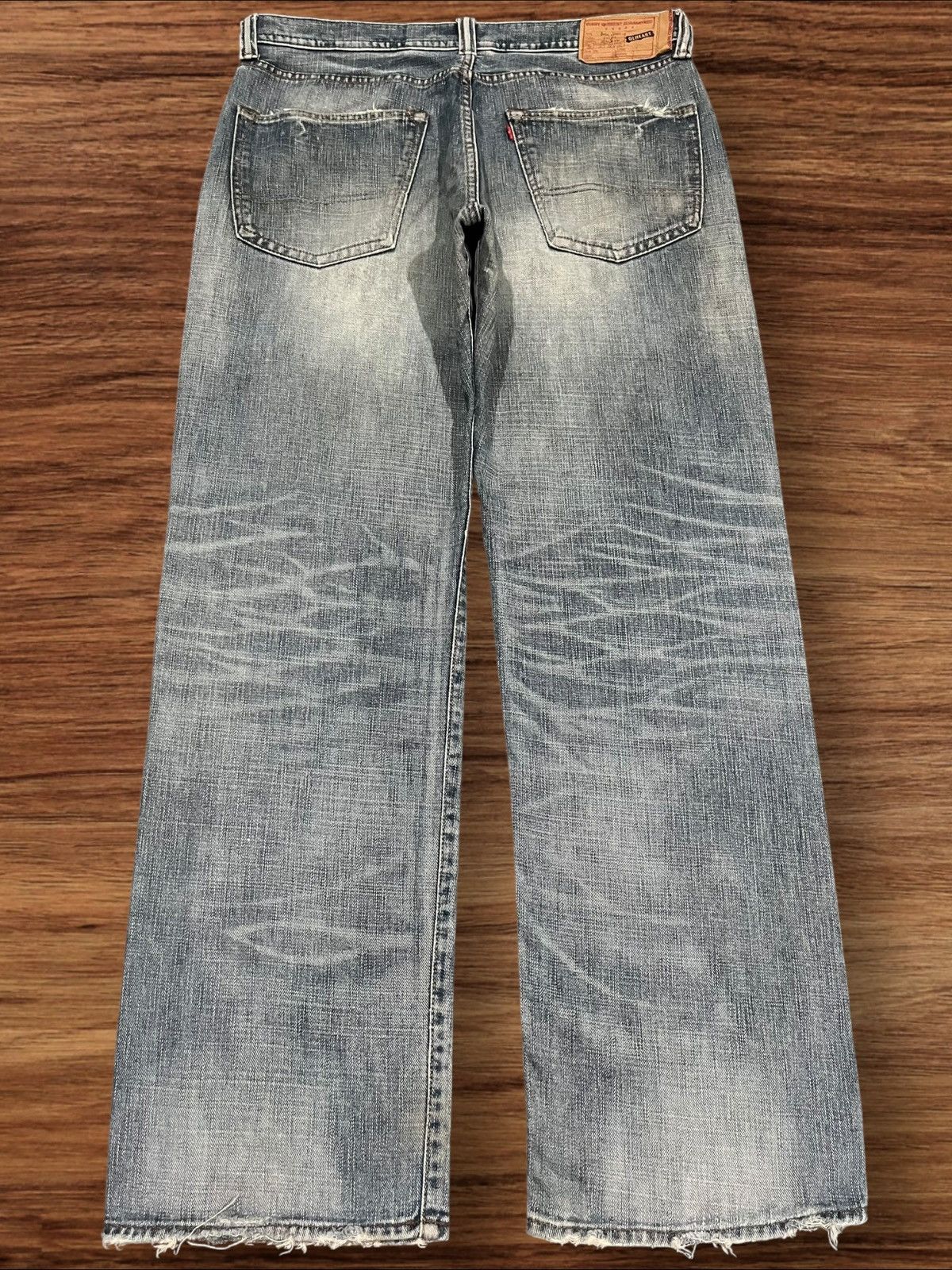 Japanese Brand Vintage Japanese Brand GL Heart Blue Washed Baggy Leg Jeans Size US 36 / EU 52 - 2 Thumbnail