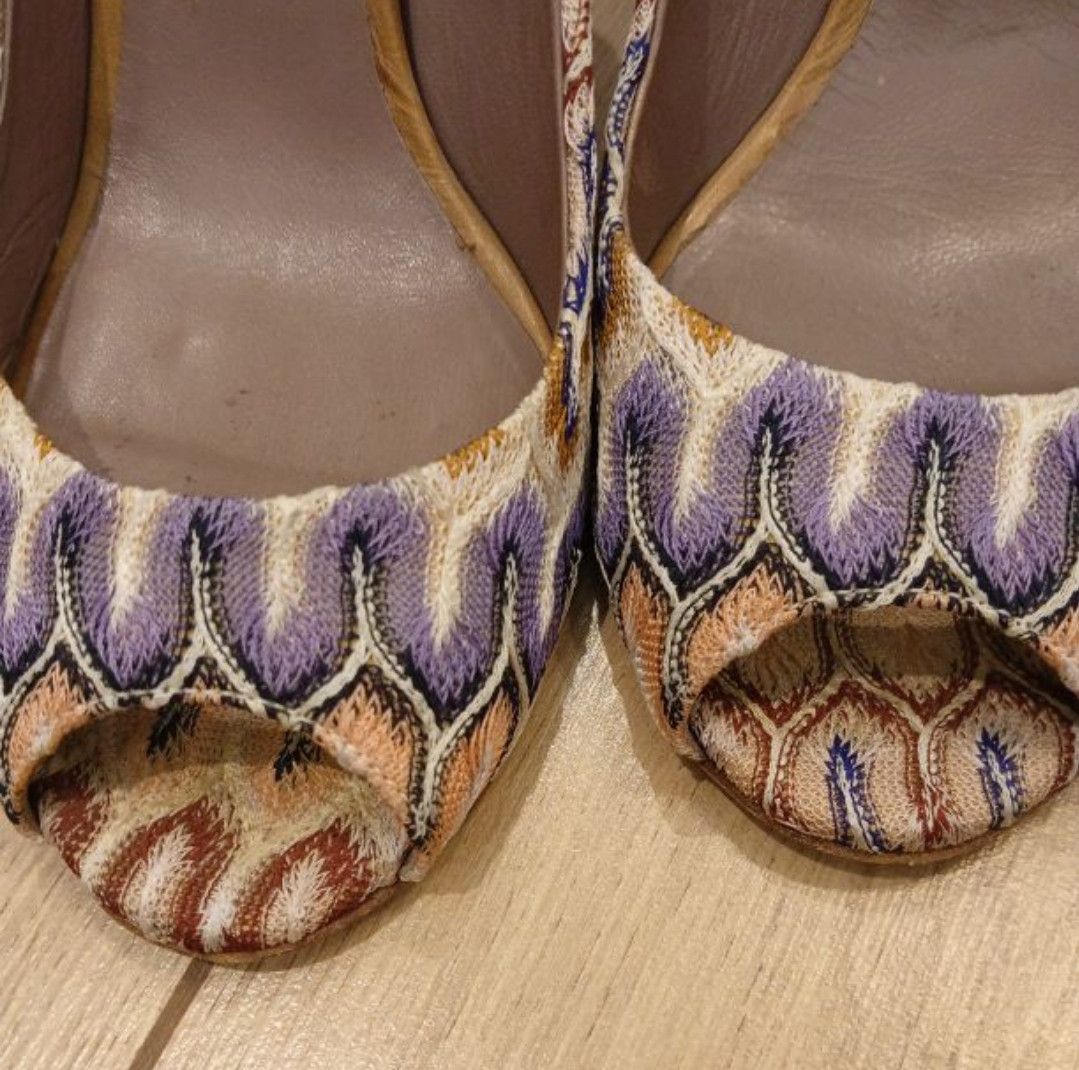 Missoni Missoni Peep Toes Multicoloured Heels Size US 8 / IT 38 - 4 Thumbnail