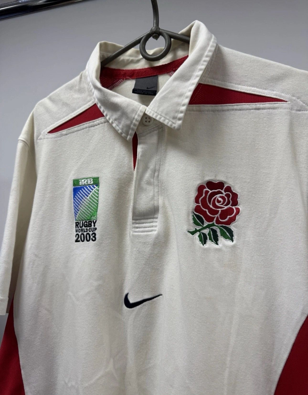 Vintage Vintage Nike England Rugby World Cup 2003 Polo Shirt Size US XL / EU 56 / 4 - 2 Thumbnail