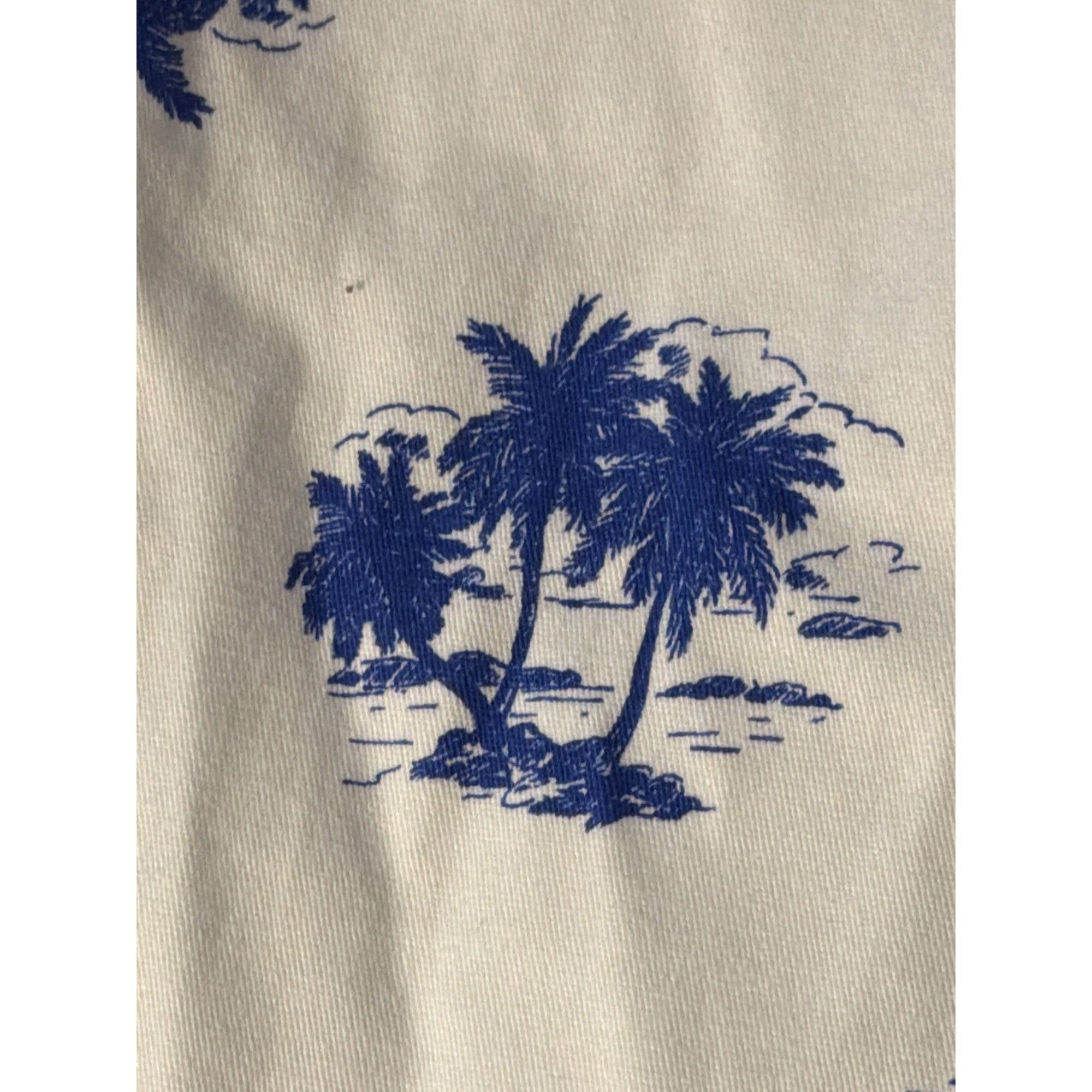 Other Essex Crossing Stretch Twill Shorts Pull On White Blue Palm Size US 40 / EU 56 - 2 Thumbnail